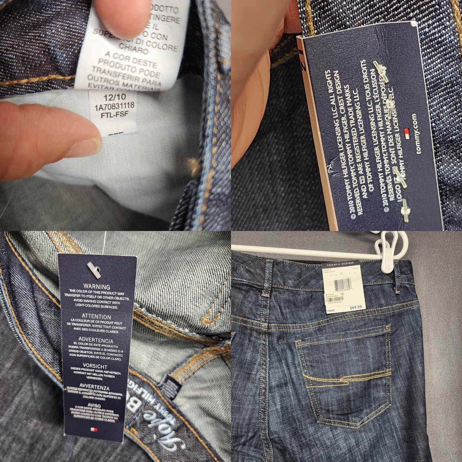 Tommy Hilfiger Tommy Hilfiger Jeans Women 12 Dark Wash Blue Hope Boot Stretch Denim Western NEW Size 34" / US 12 / IT 48 - 9 Thumbnail
