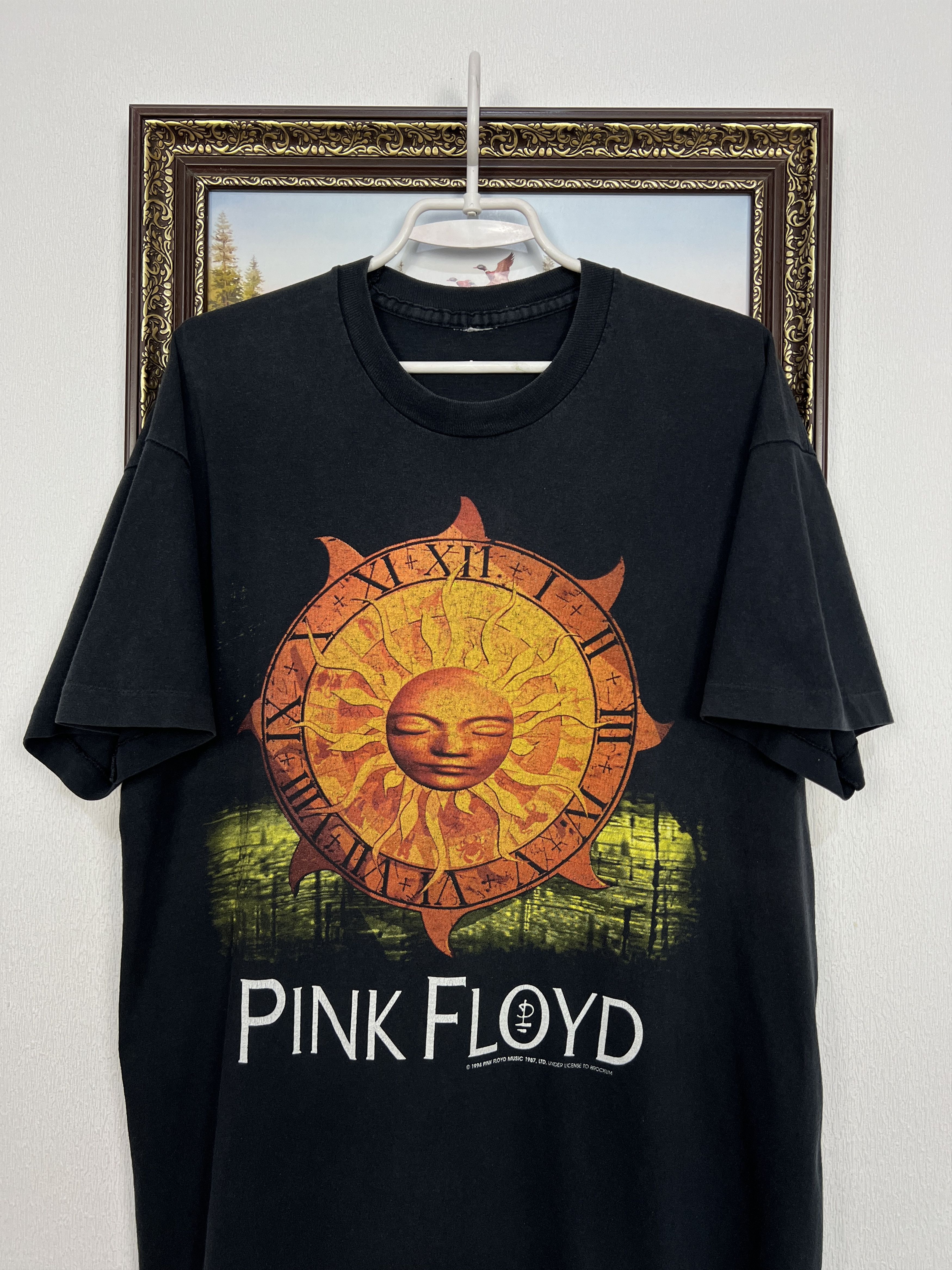 Vintage Vintage 90's 1994 Pink Floyd Over Print Band Shirt Tee Size US L / EU 52-54 / 3 - 2 Thumbnail