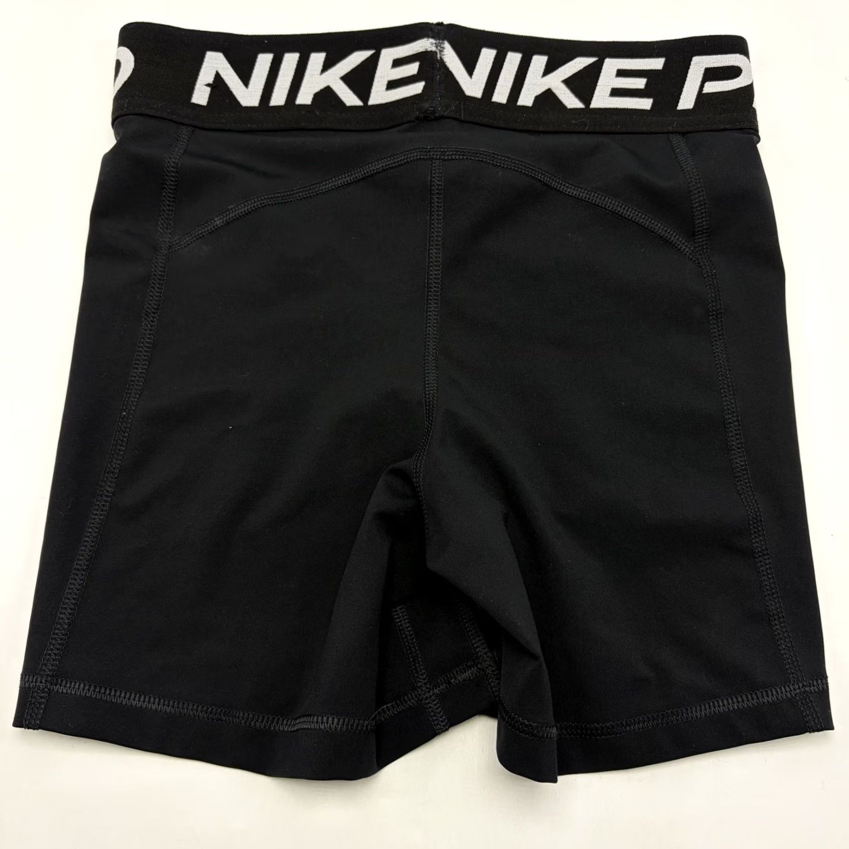 Nike Nike Pro Dri FIT Shorts Womens Small Black Compression Gym Training Activewear Size 28" / US 6 / IT 42 - 2 Thumbnail