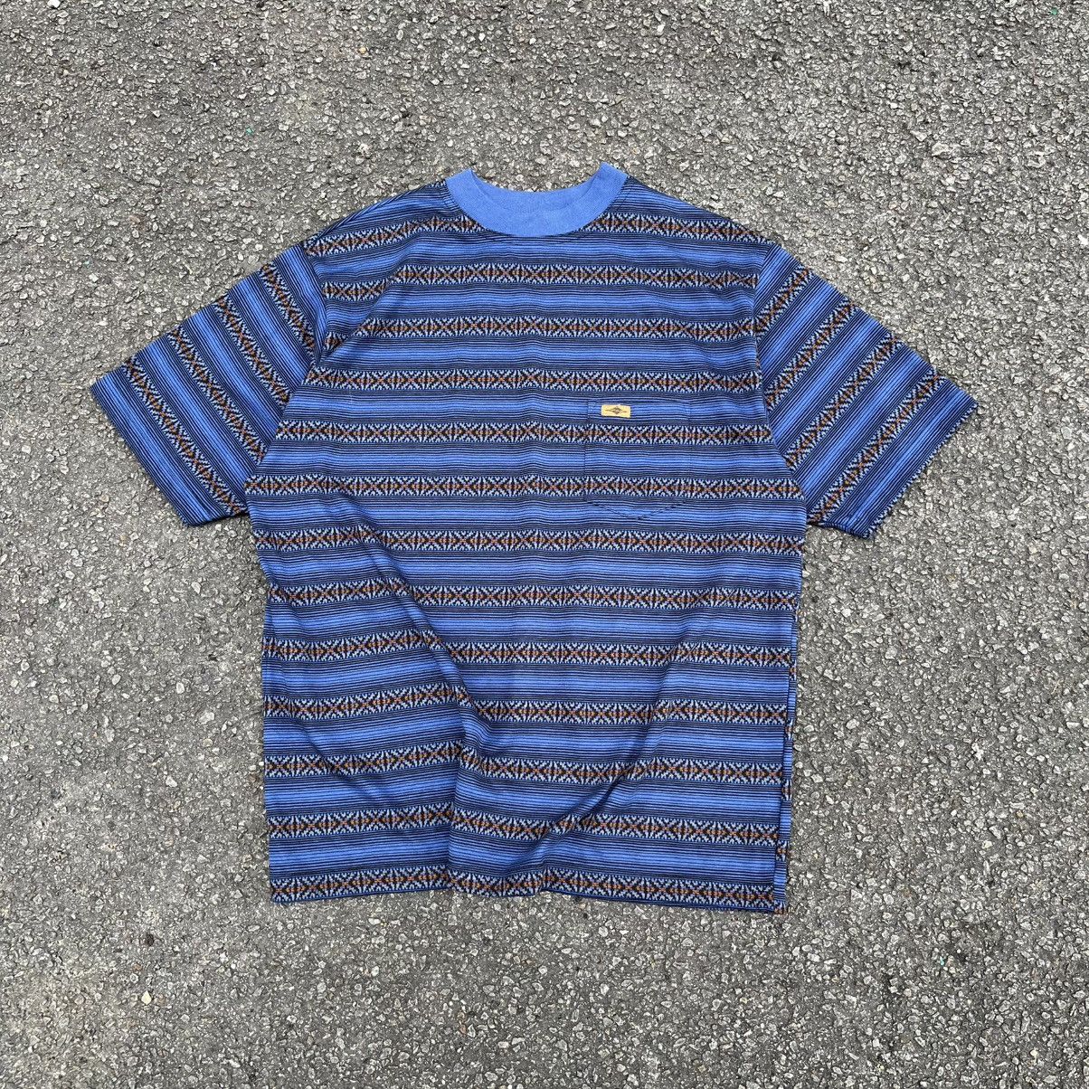 Billabong Vintage 90’s Knit Style Billabong Multicolour Stripe T Shirt Size US L / EU 52-54 / 3 - 1 Thumbnail