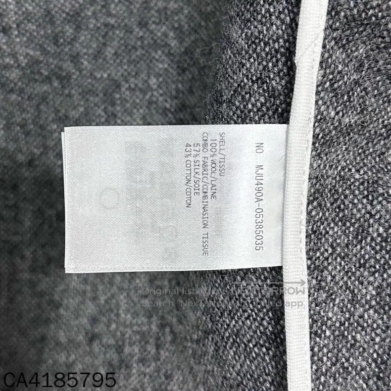 Thom Browne Thom Browne Woolen dark gray Jackets Size US M / EU 48-50 / 2 - 4 Thumbnail