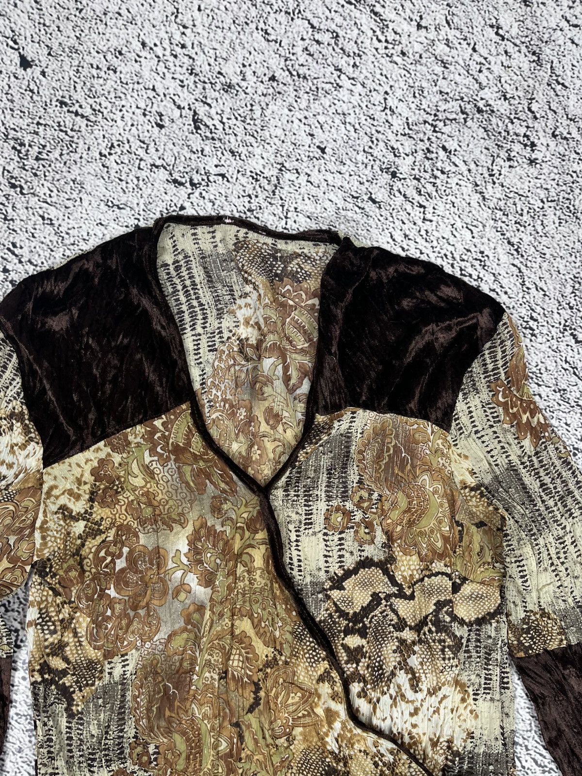Vintage Vintage Retro Blouse Floral Cavalli Style luxury Size M / US 6-8 / IT 42-44 - 4 Thumbnail