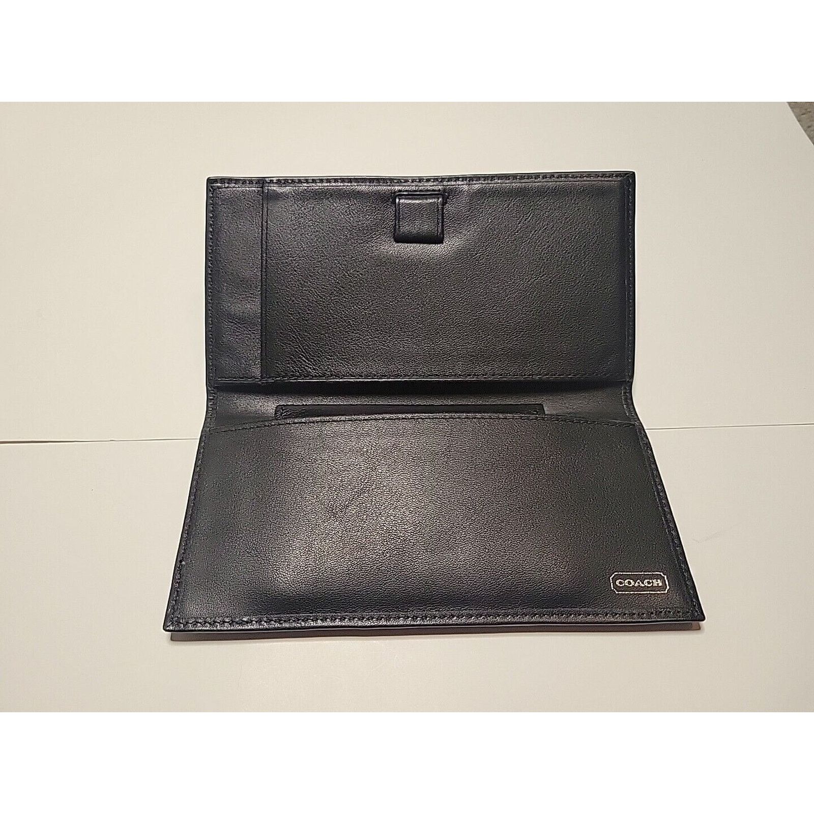 Coach COACH Black Leather Checkbook Wallet Card Case Long Bifold Size ONE SIZE - 11 Thumbnail