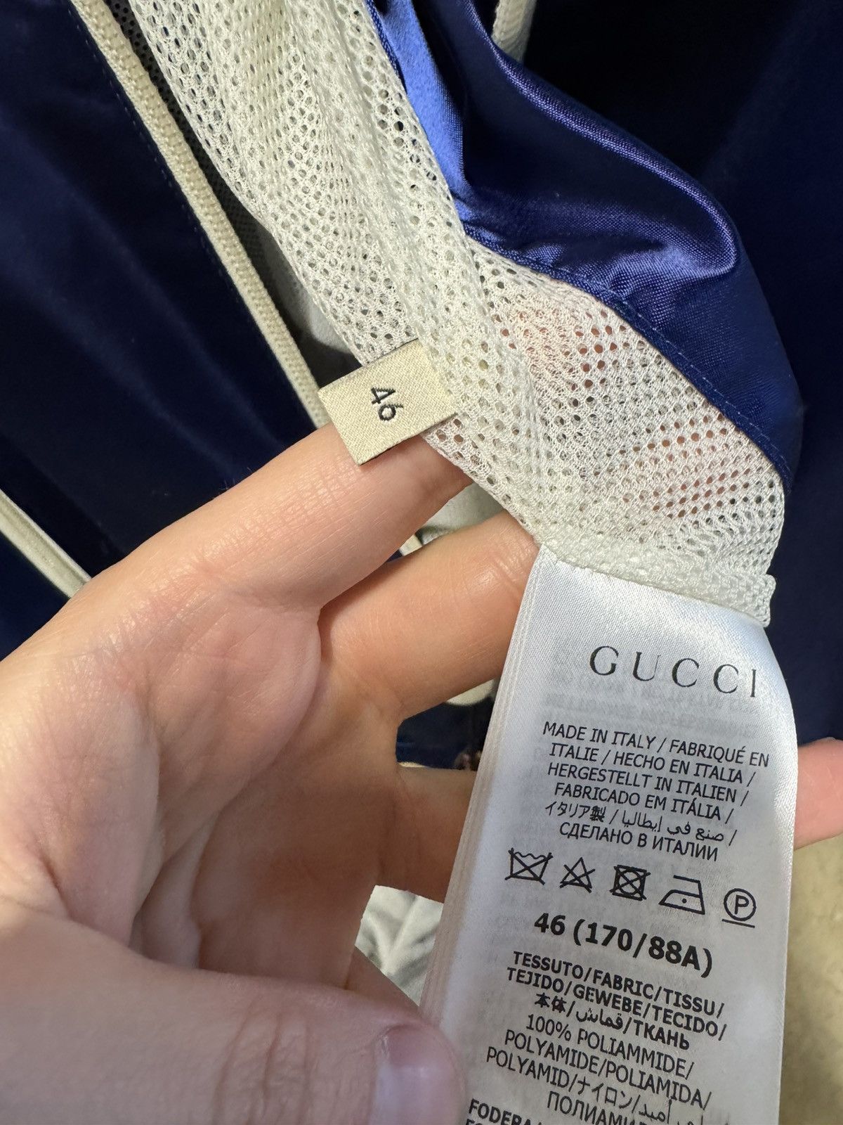 Adidas × Gucci Gucci X Adidas GG Satin Jacket NEW 3200$ Size US S / EU 44-46 / 1 - 9 Thumbnail