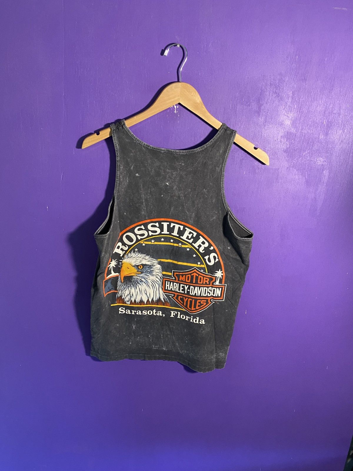 Harley Davidson Vintage 90s Harley Davidson faded tank top Size US M / EU 48-50 / 2 - 2 Thumbnail