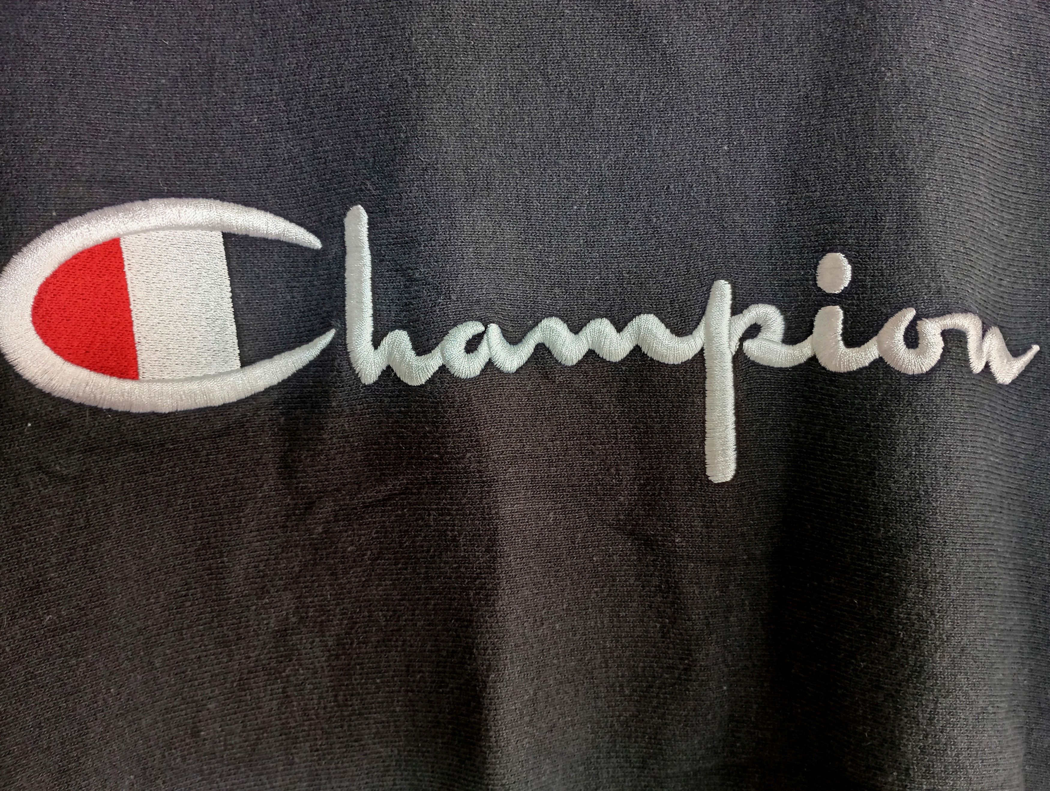 Champion × Vintage Vintage Champion Sweatshirt Double Logo y2k 90s Size S / US 4 / IT 40 - 7 Thumbnail