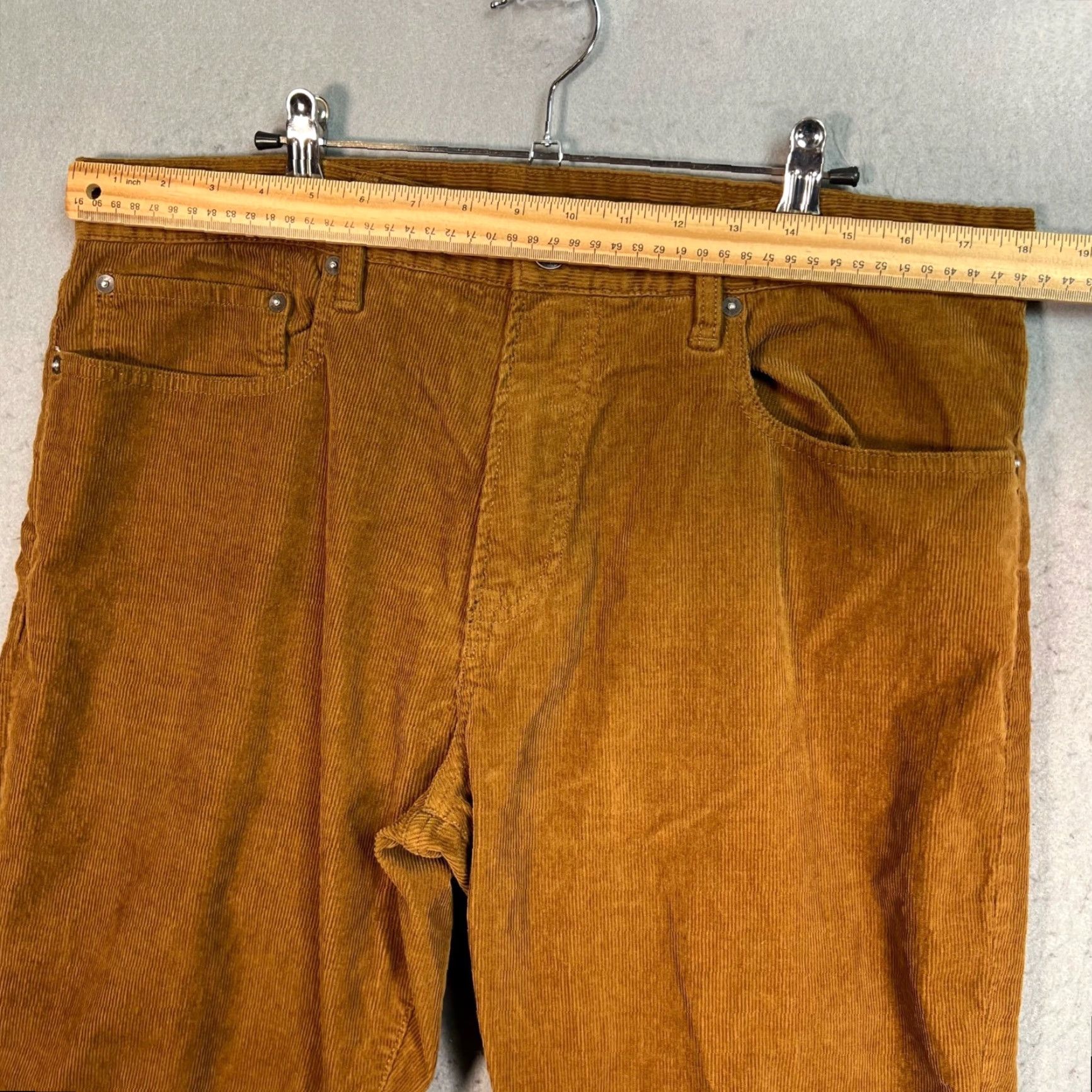 Gap Gap Mens Size 36 x 30 Slim Fit Brown Tapered Leg Corduroy Pant Shirt? Size US 36 / EU 52 - 5 Thumbnail
