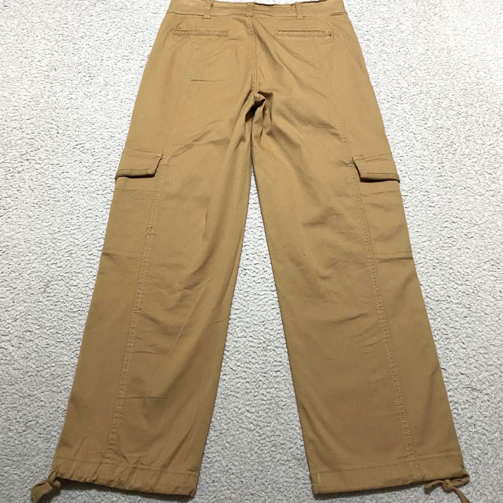 Vintage Kensie Jeans Womens Pants Beige Cargo Medium Wash Mid Rise Straight Jogger 2 XS? Size 26" / US 2 / IT 38 - 2 Thumbnail