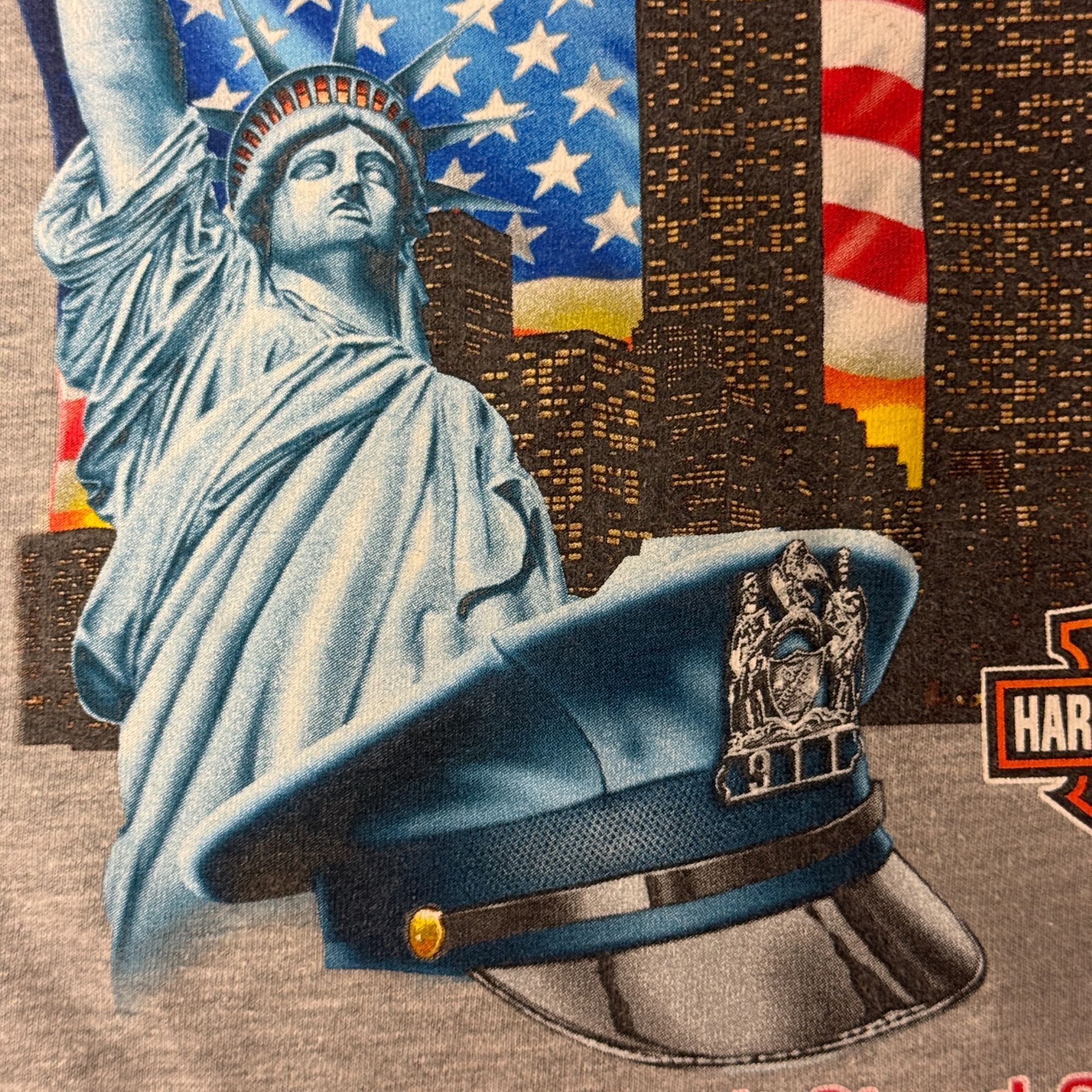 Harley Davidson HARLEY DAVIDSON Motorcycle New York TWIN TOWERS Lady Liberty Size US L / EU 52-54 / 3 - 5 Thumbnail