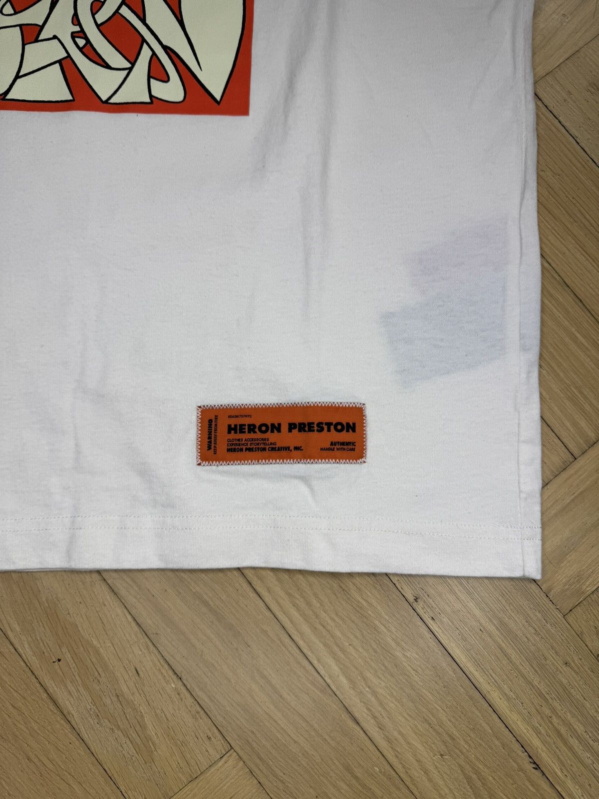Heron Preston HERON PRESTON ABSTRACT GRAPHIC WHITE TEE Size US XS / EU 42 / 0 - 3 Thumbnail