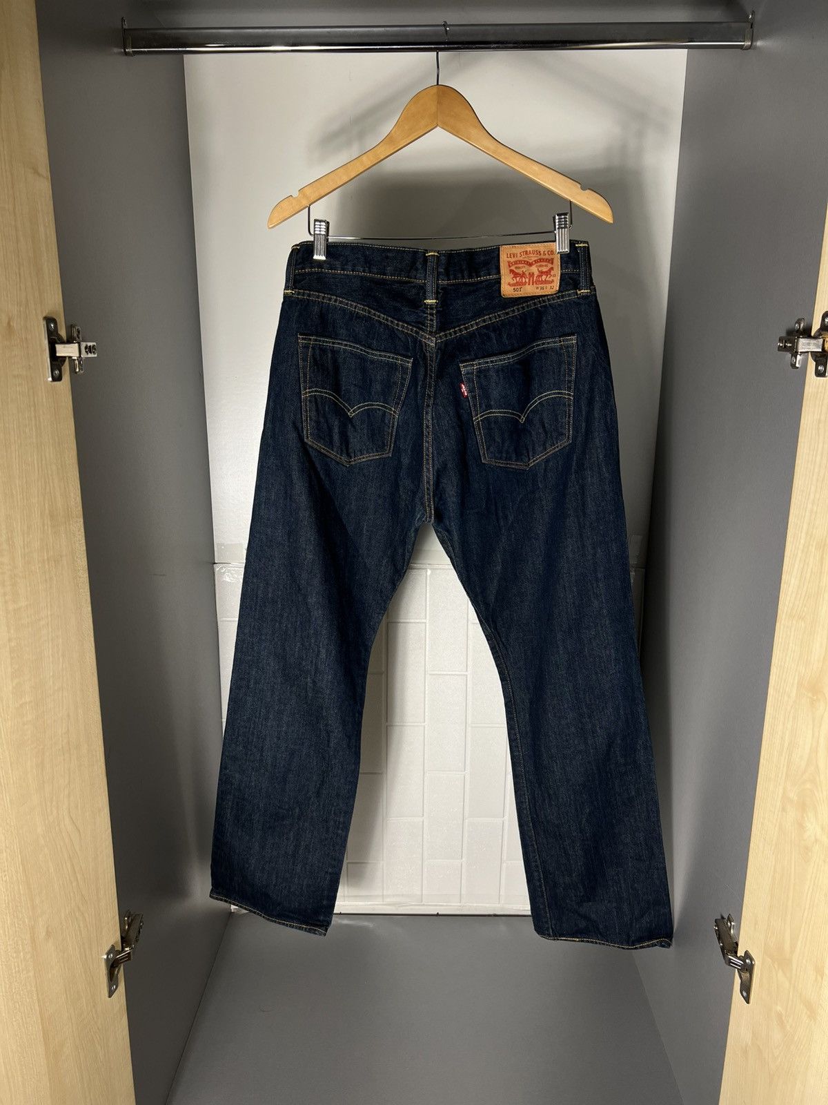 Levi's VINTAGE LEVI’S 501 CLOTHING MADE & CRAFTED DENIM JEANS CASUAL DESIGNER Y2K USA 90s Size US 36 / EU 52 - 1 Thumbnail