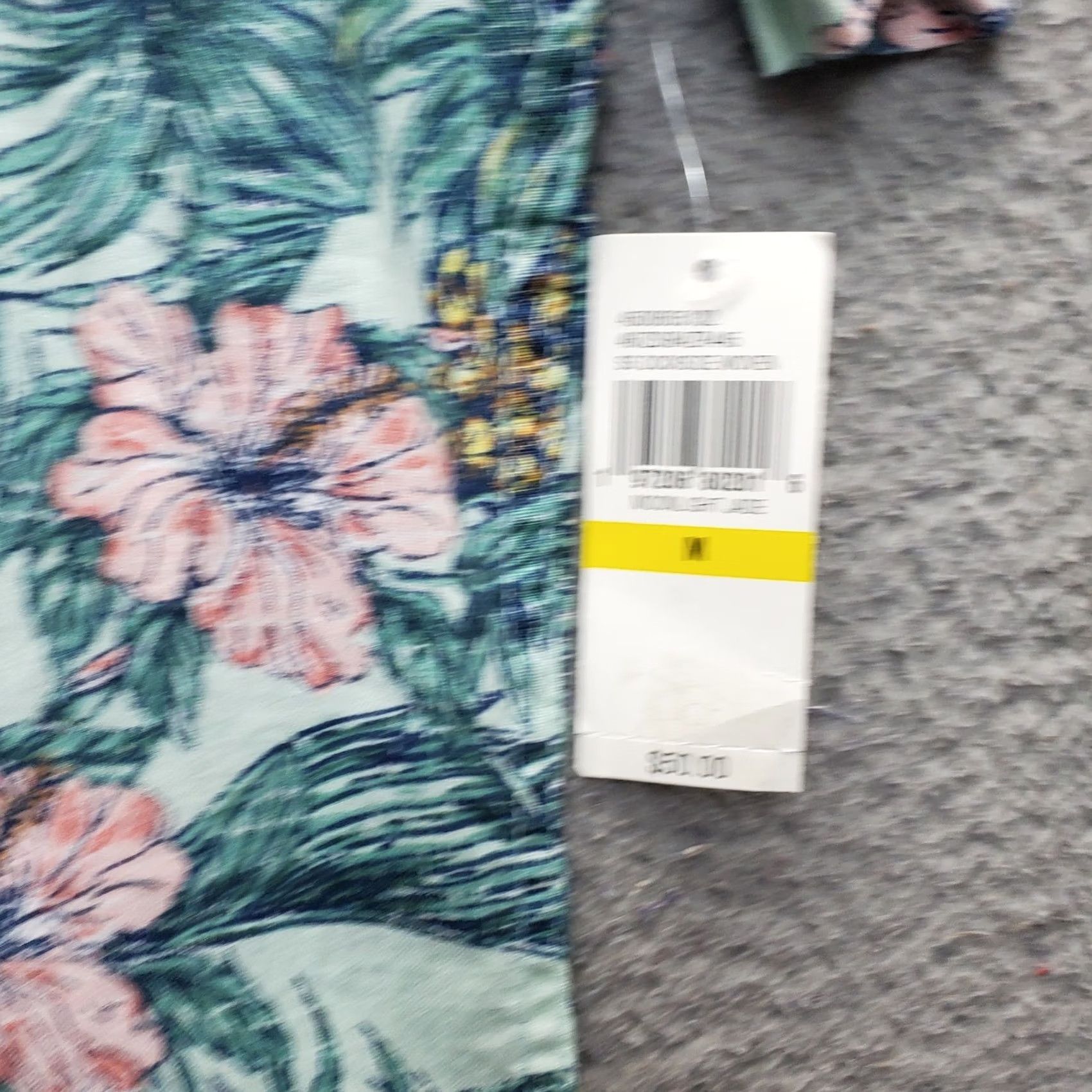 Izod IZOD Saltwater Shirt Mens M Floral Chambray Short Sleeve Button-Up Shirt Size US M / EU 48-50 / 2 - 6 Thumbnail