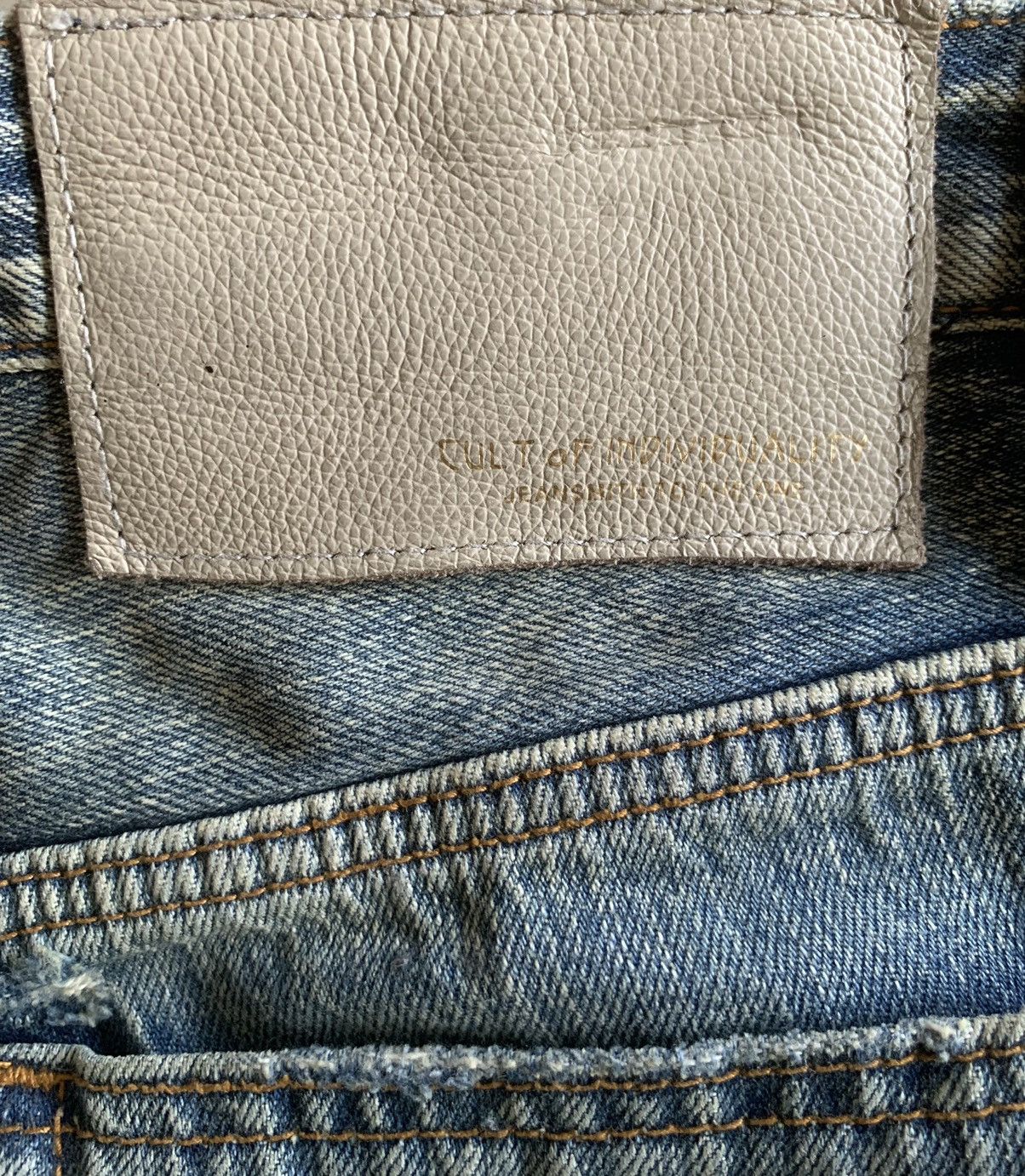 Cult Of Individuality 💥Crazy CULT of INDIVIDUALITY PATCHWORK SASIKO SELVAGE JEANS Size US 44 / EU 60 - 10 Thumbnail