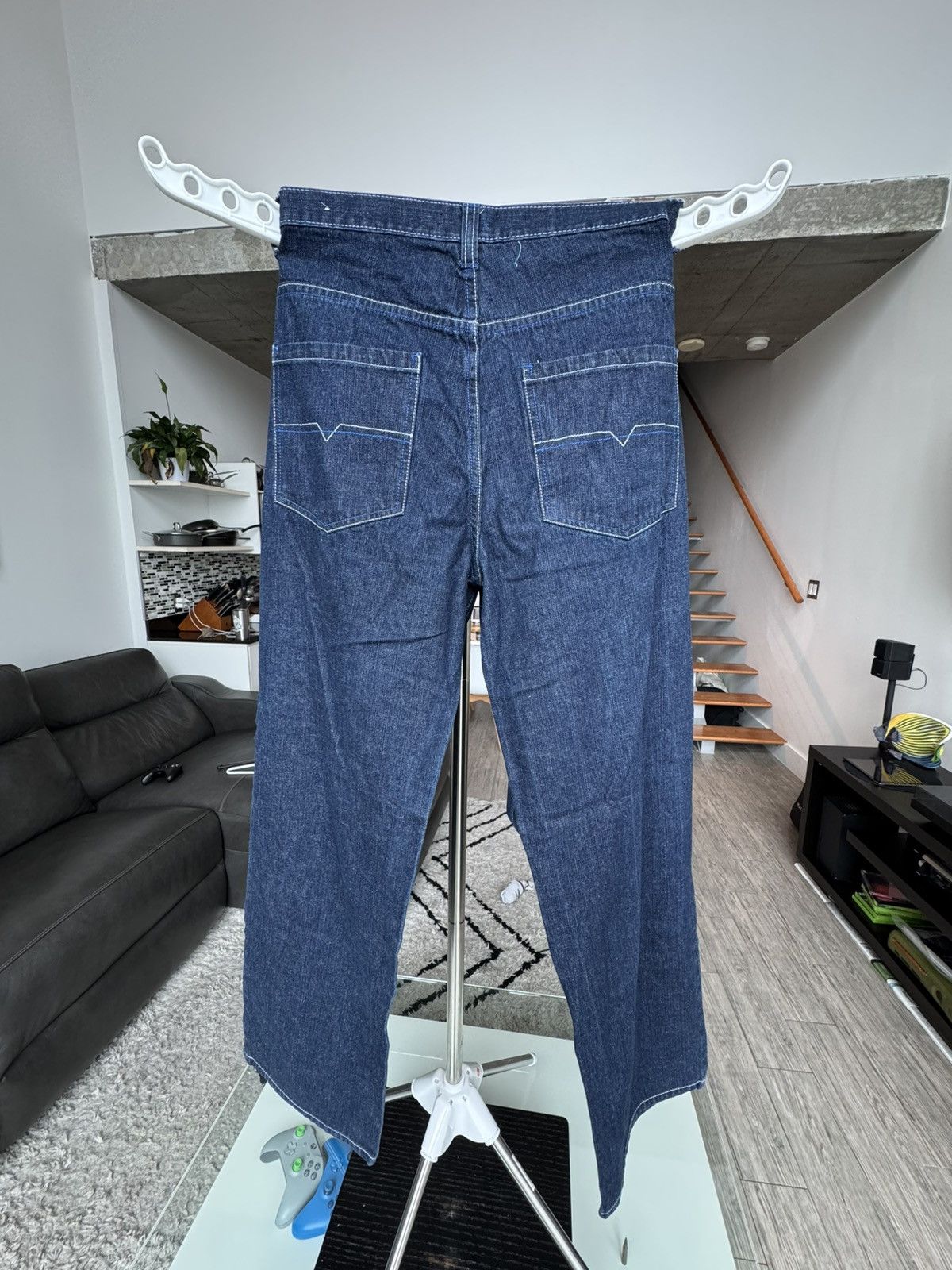 Japanese Brand Charms Japanese Skate Baggy Blue Jeans Size US 34 / EU 50 - 3 Thumbnail