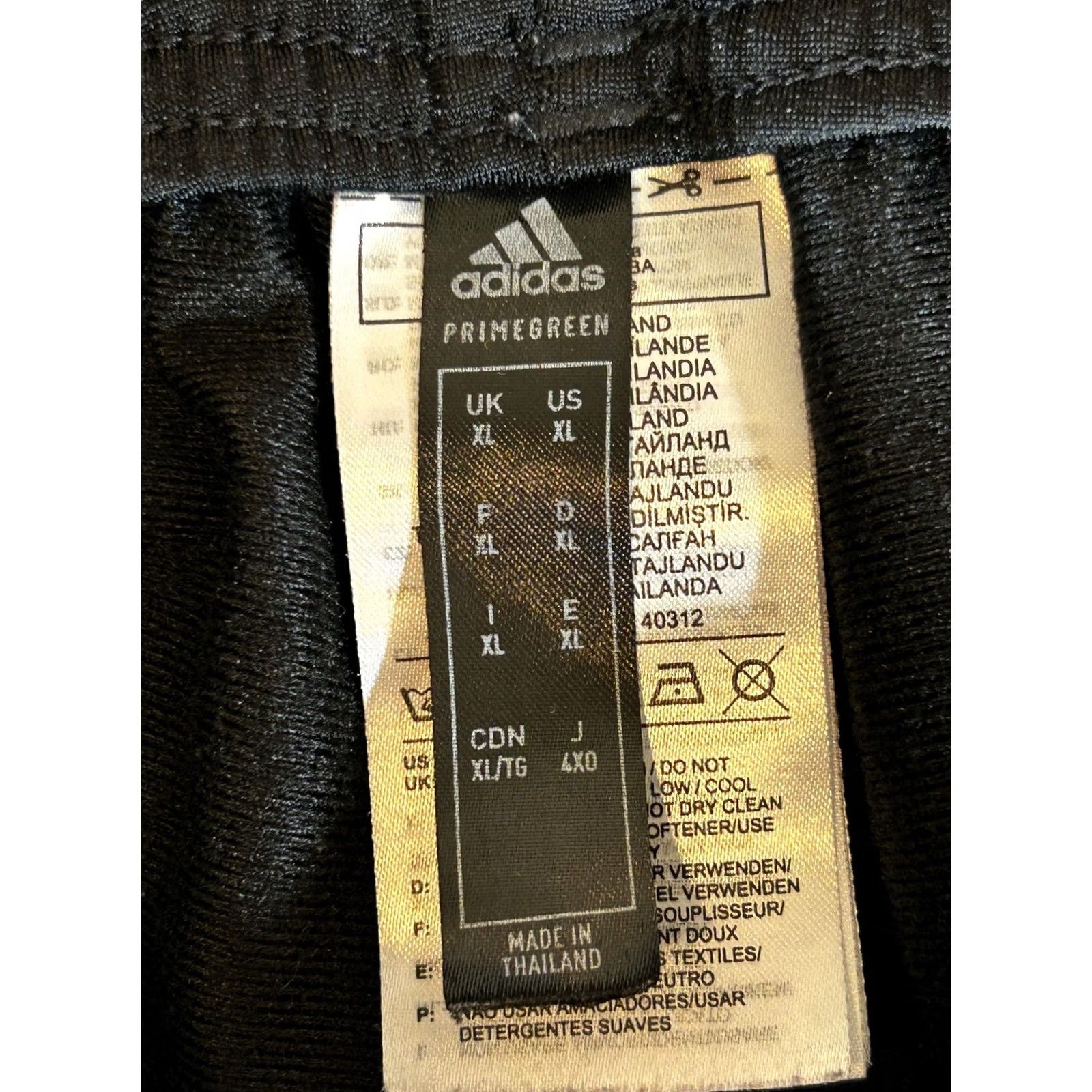 Adidas Adidas Pants Mens XL Black Track Athletic Training Gym Warm Up Running Tricot Size US 36 / EU 52 - 7 Thumbnail