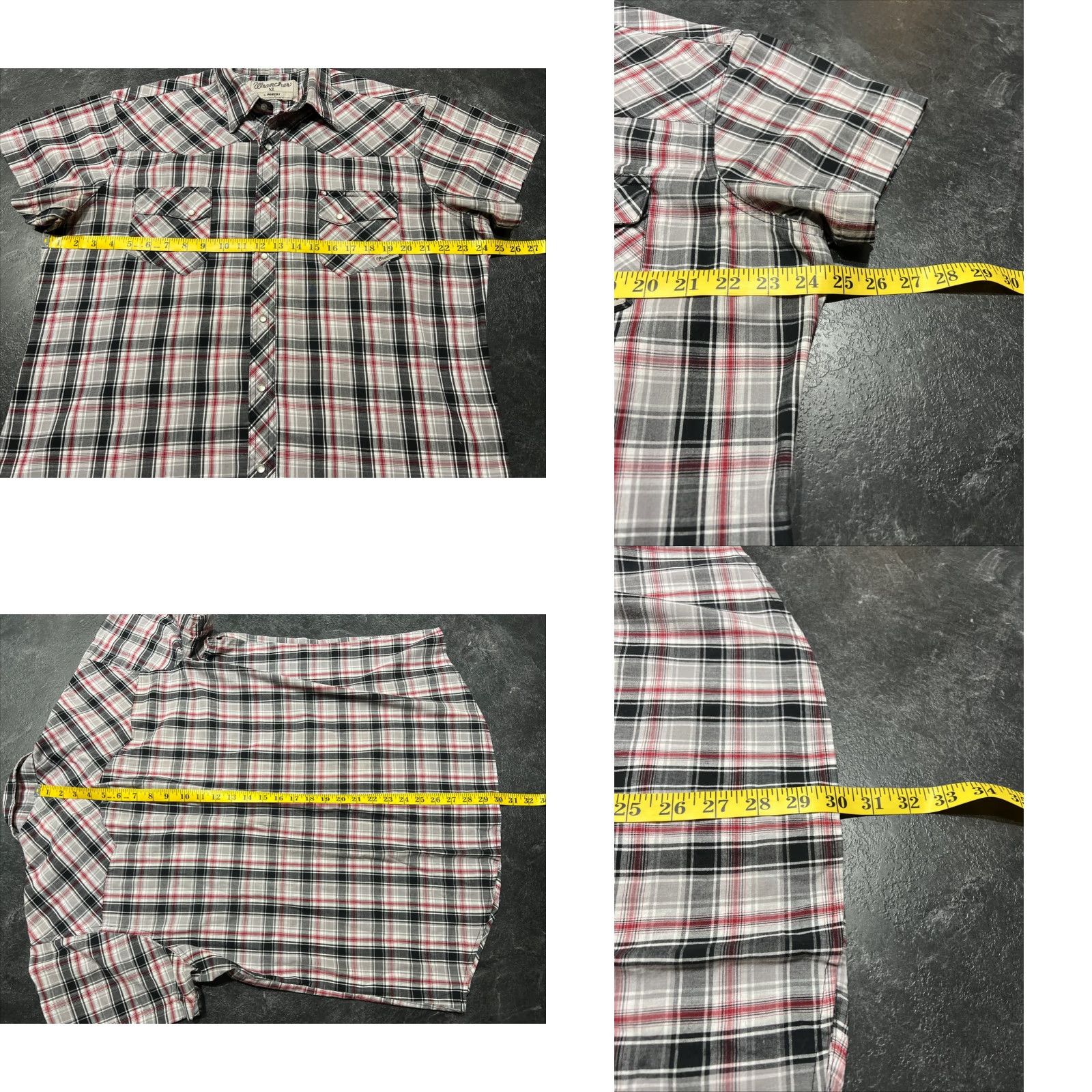 Levi's Levi's Western Shirt Men's XL Short Sleeve Plaid Pearl Snap Casual Button-Up Multicolor Size US XL / EU 56 / 4 - 8 Thumbnail