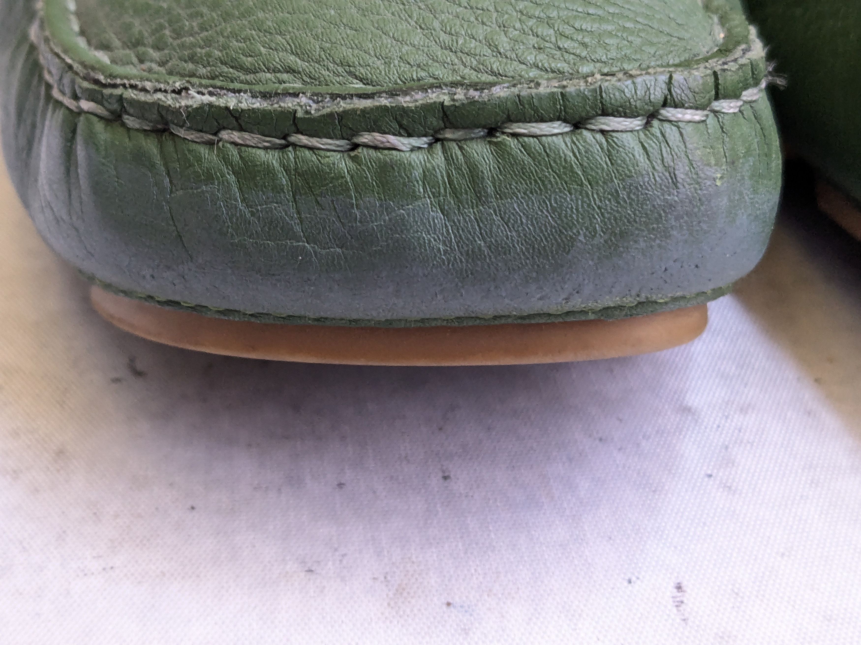 Gucci Gucci Horsebit driving loafers green 12.5 leather Size US 12.5 / EU 45-46 - 2 Thumbnail