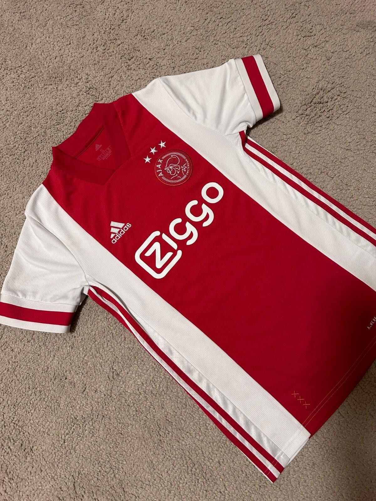 Adidas AJAX ADIDAS 2020/2021 FOOTBALL SOCCER HOME JERSEY Sz S Size US S / EU 44-46 / 1 - 2 Thumbnail