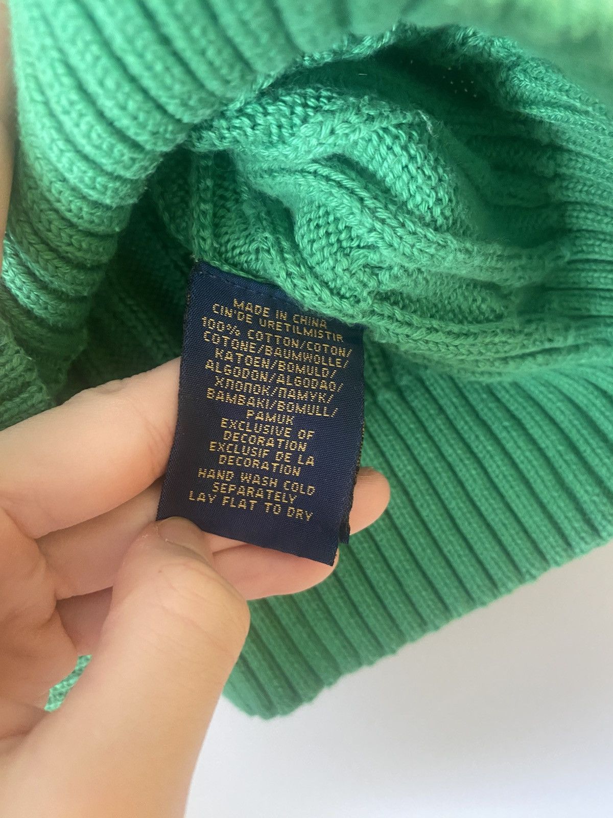Polo Ralph Lauren × Ralph Lauren Ralph Lauren women’s sweater cableknit green s old money Size S / US 4 / IT 40 - 6 Thumbnail