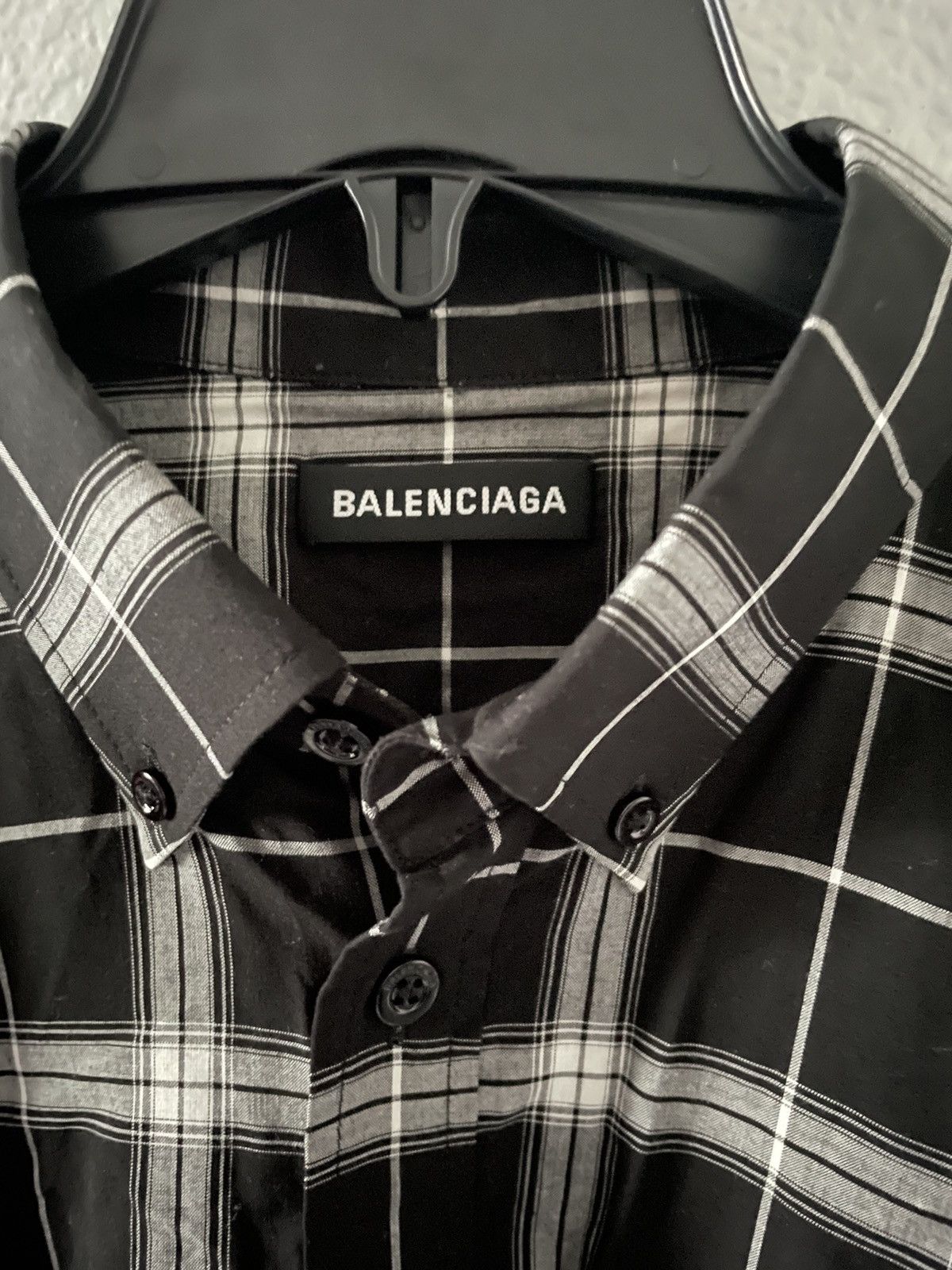 Balenciaga Balenciaga Black White Button shirt Size US M / EU 48-50 / 2 - 4 Thumbnail