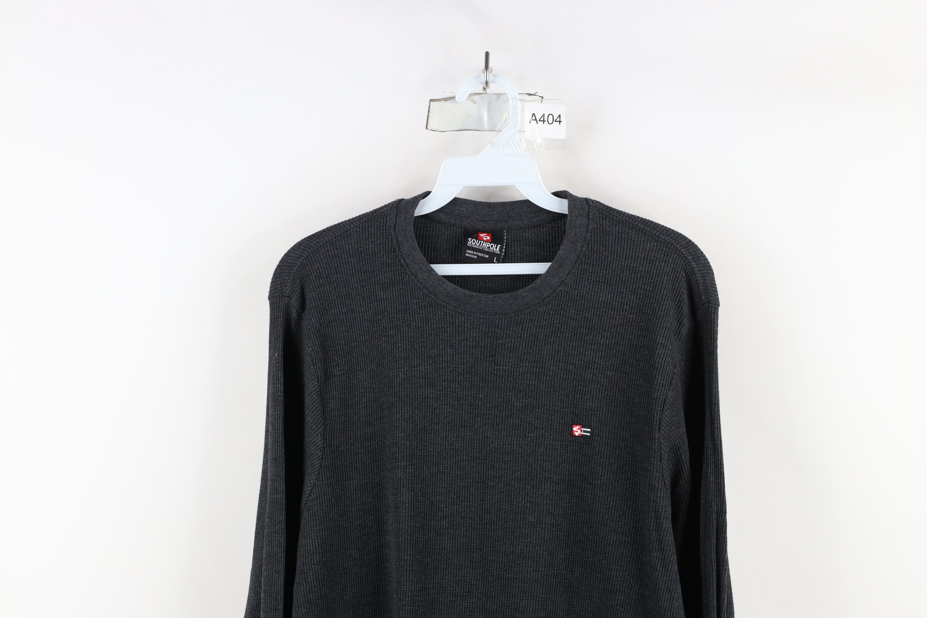 Southpole × Vintage Vintage Southpole Waffle Knit Long Sleeve T-Shirt Gray Size US L / EU 52-54 / 3 - 2 Thumbnail