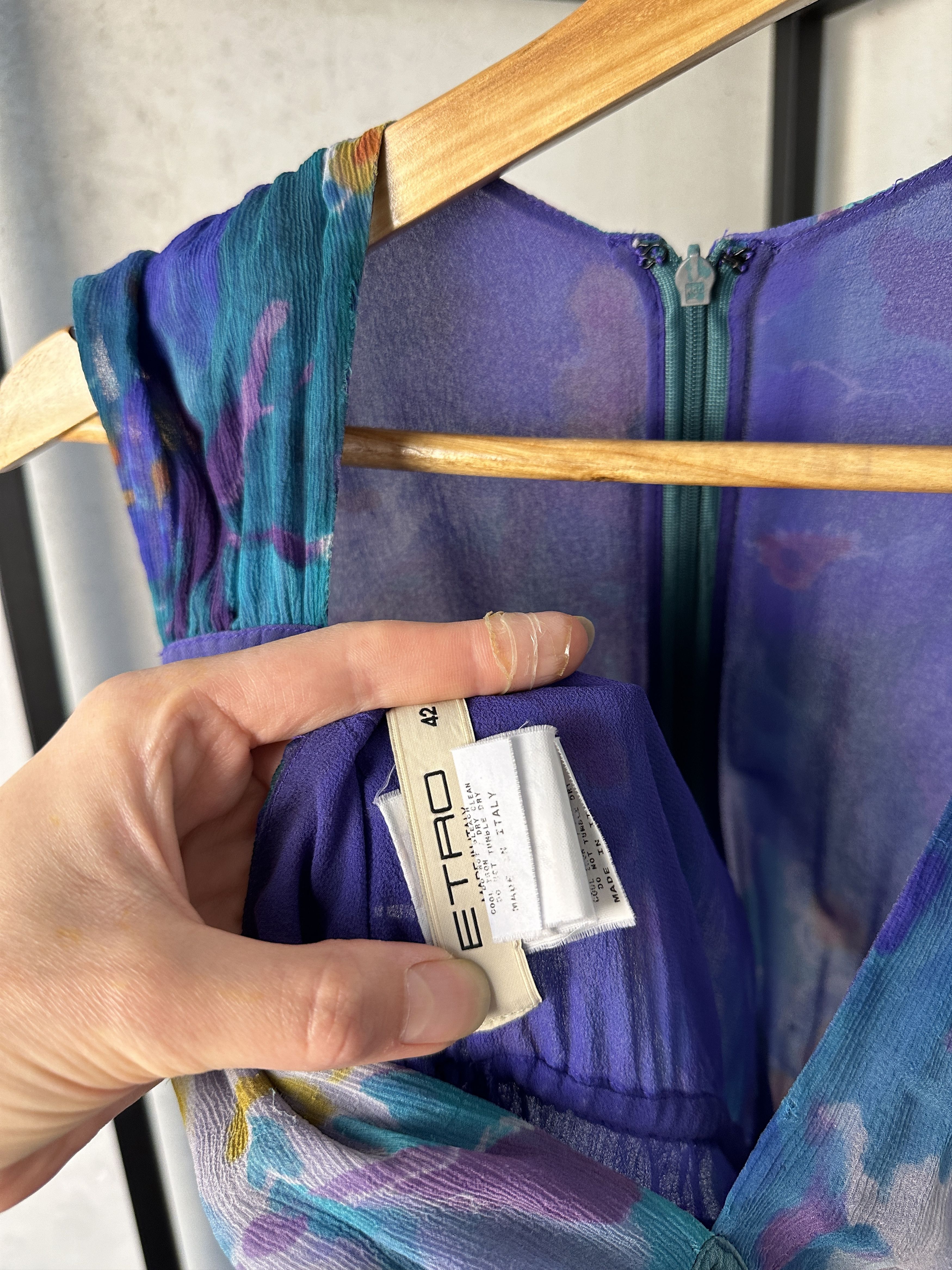 Etro Etro 00s Silk Summer Dress Size M / US 6-8 / IT 42-44 - 7 Thumbnail