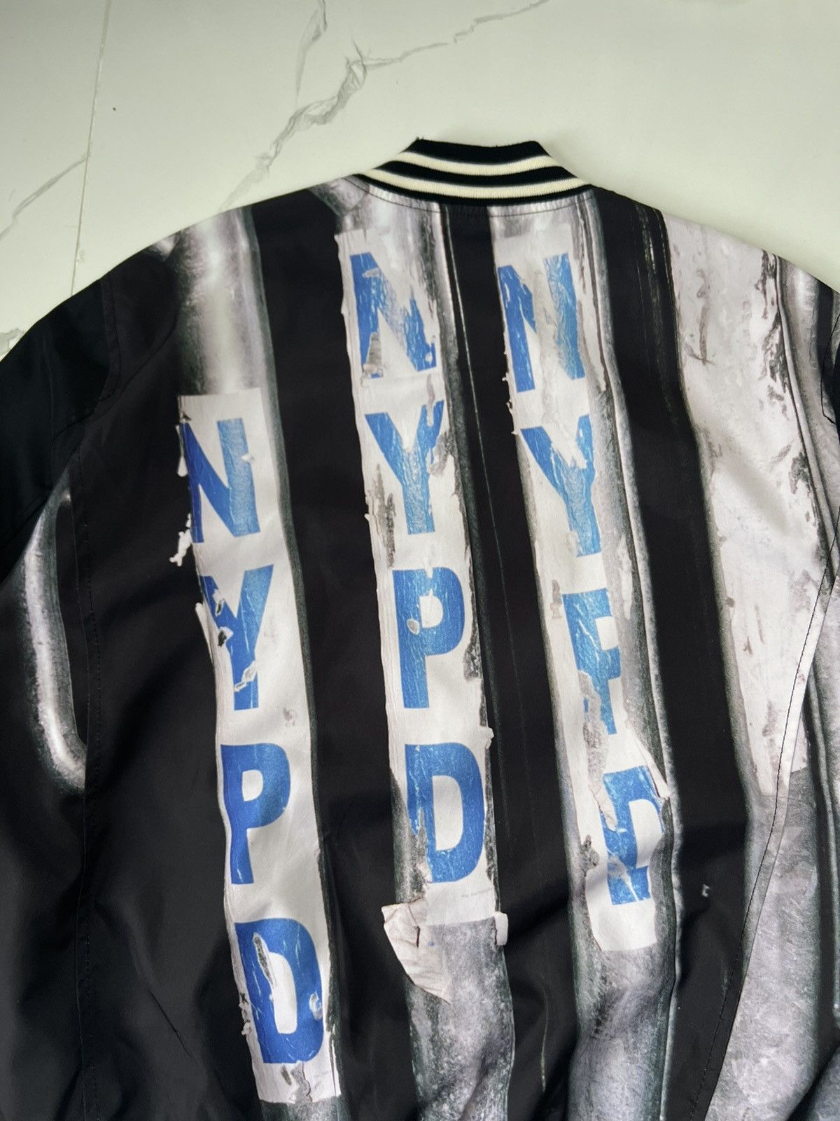 Vintage × thisisneverthat THISISNEVERTHAT NYPD PRINT RARE VINTAGE BOMBER LIGHT JACKET Size US M / EU 48-50 / 2 - 4 Thumbnail