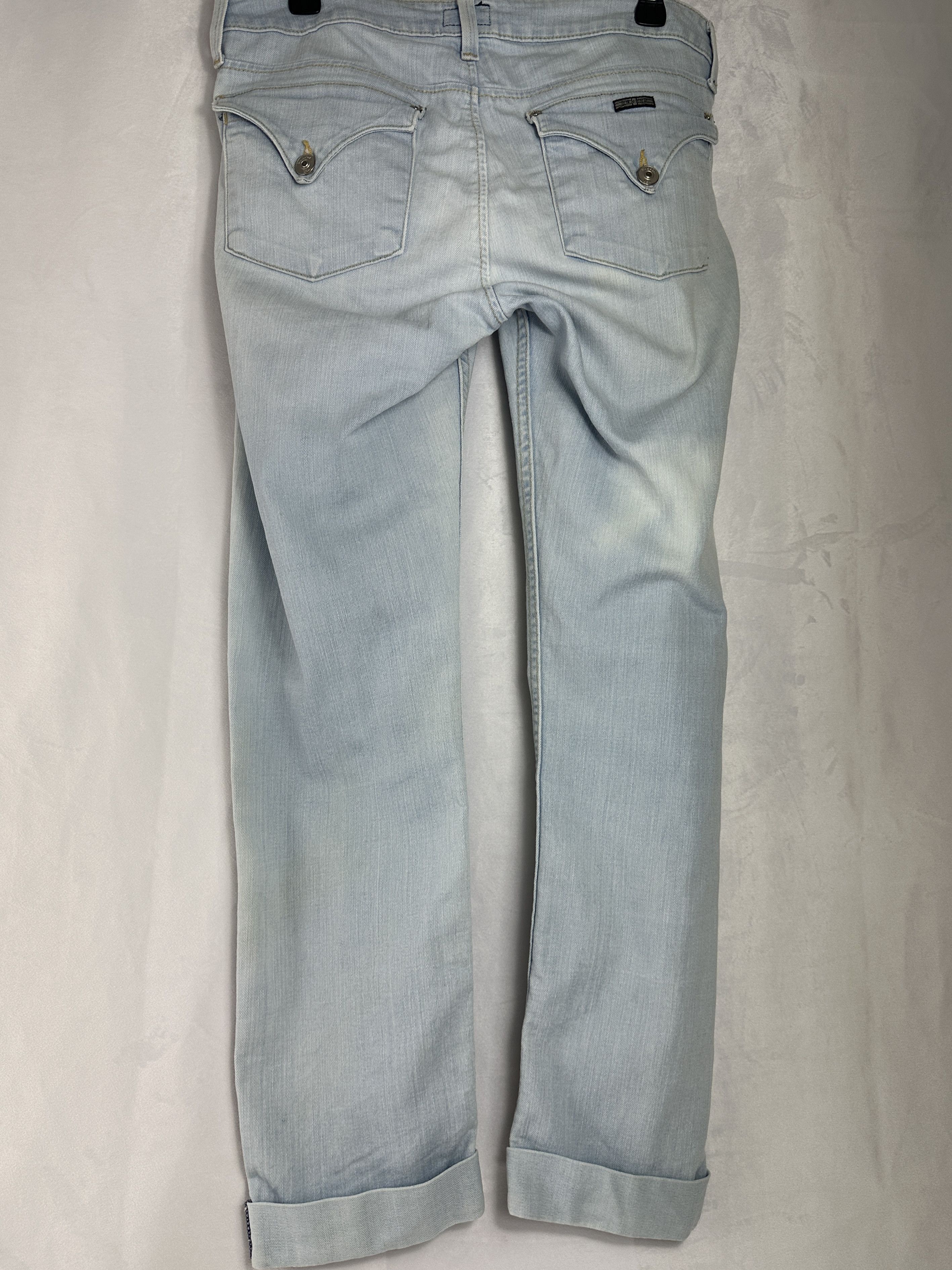 Hudson Hudson Bacara Straight Flood Cuff Jeans 30 Size 30" / US 8 / IT 44 - 3 Thumbnail