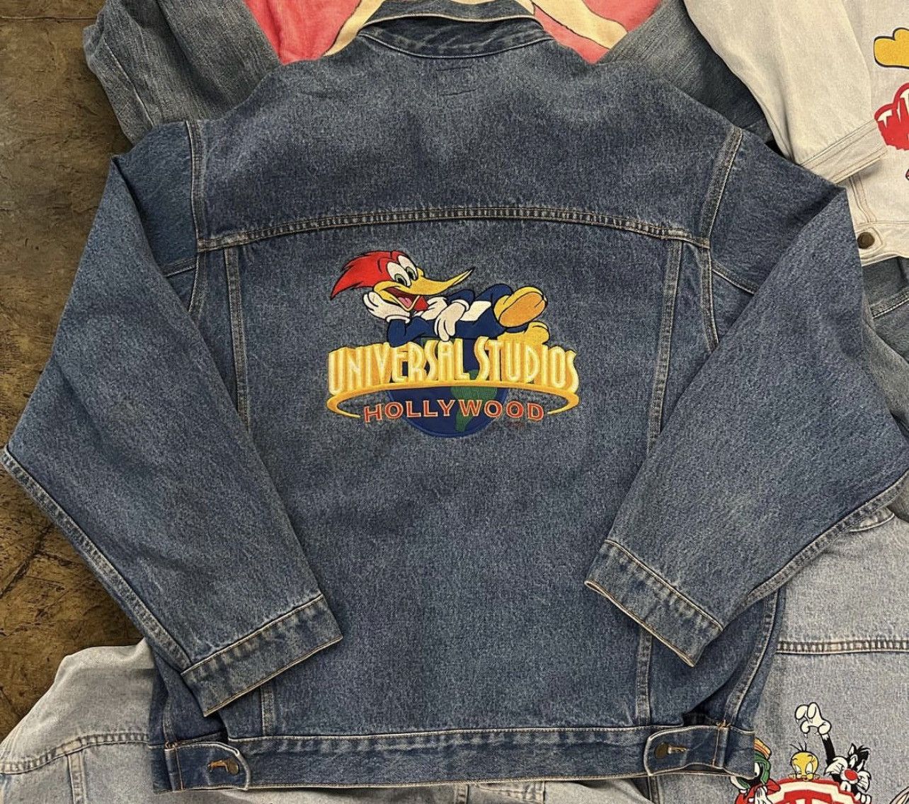 Cartoon Network Universal Studios Denim Jacket Woodywoodpecker Made In ...