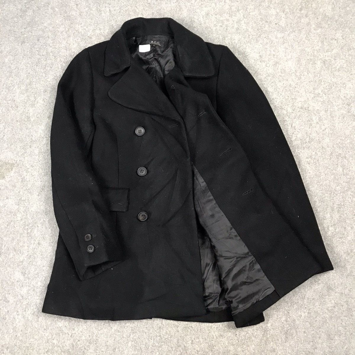A.P.C. APC DOUBLED BREASTED WOOL JACKET Size US S / EU 44-46 / 1 - 9 Thumbnail