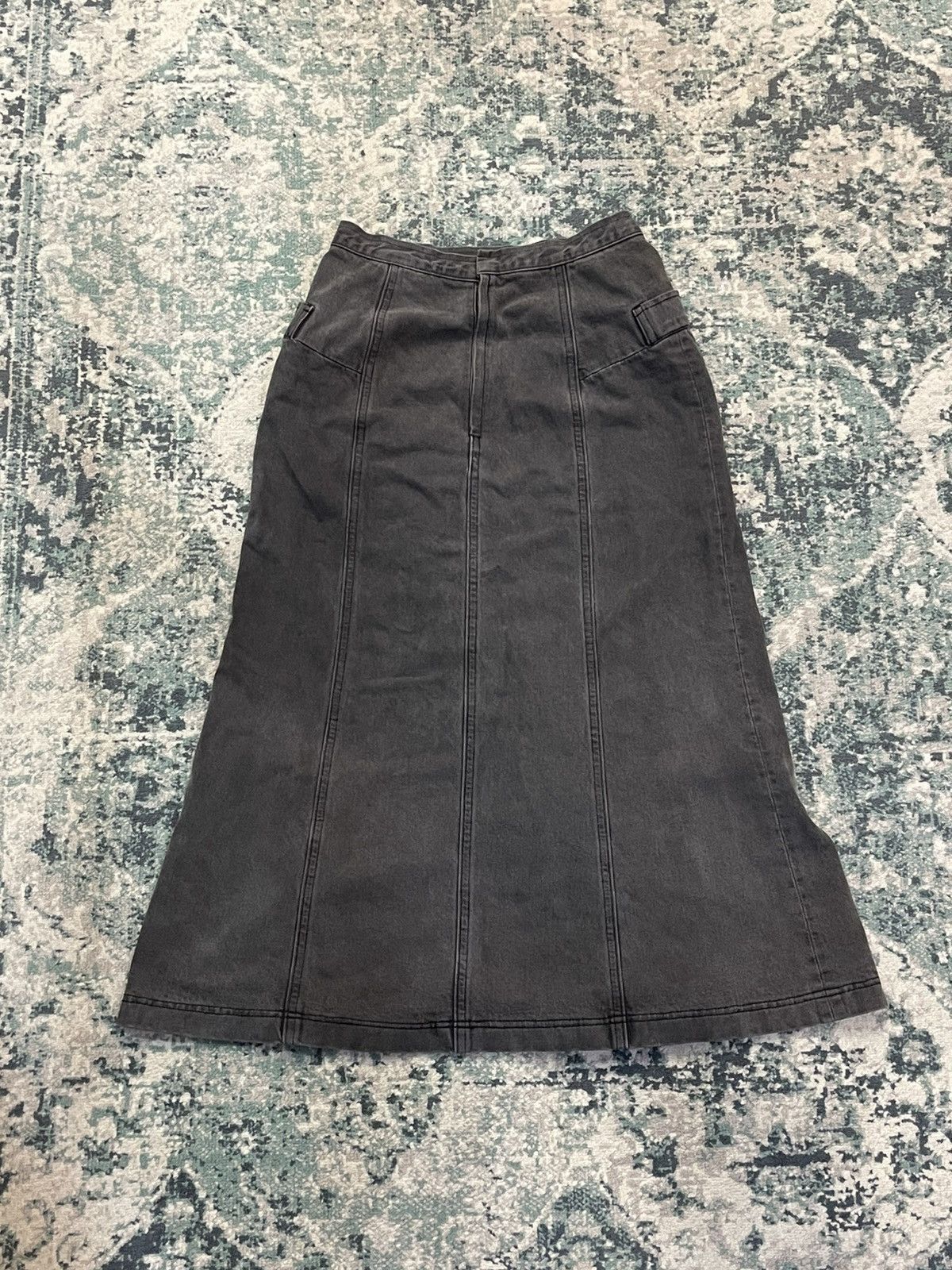 Comme des Garcons SS02 Comme des Garcons Black Denim Double Pocket Skirt Size 24" / US 00 / IT 34 - 3 Thumbnail