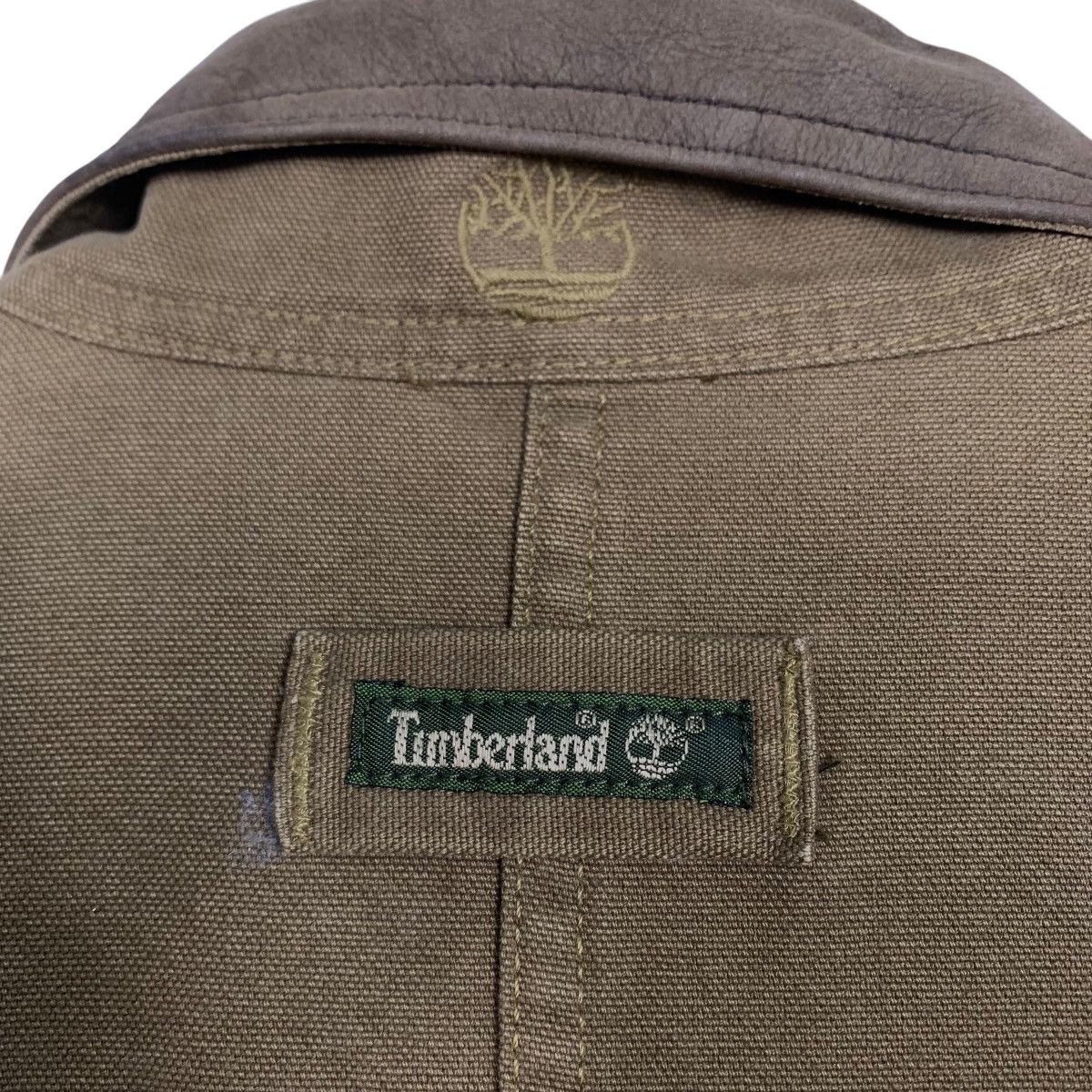 Timberland ☀️Vintage Timberland leather collar button jacket Size US M / EU 48-50 / 2 - 10 Thumbnail