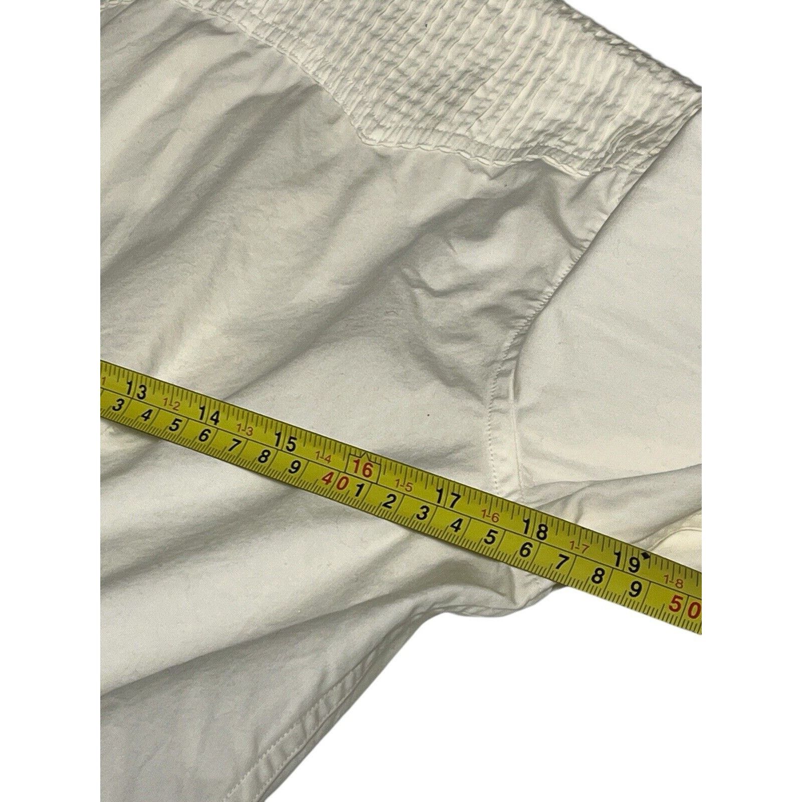 Gap Vintage GAP Pintuck Western Pearl Snap Shirt-White Y2K-Med Size M / US 6-8 / IT 42-44 - 9 Thumbnail