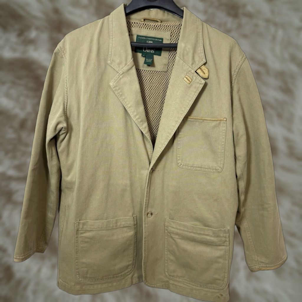 Orvis VINTAGE Orvis Jacket Field Mens Brown Khaki Large L Adult Mens Coat Handbags? Size US L / EU 52-54 / 3 - 1 Thumbnail