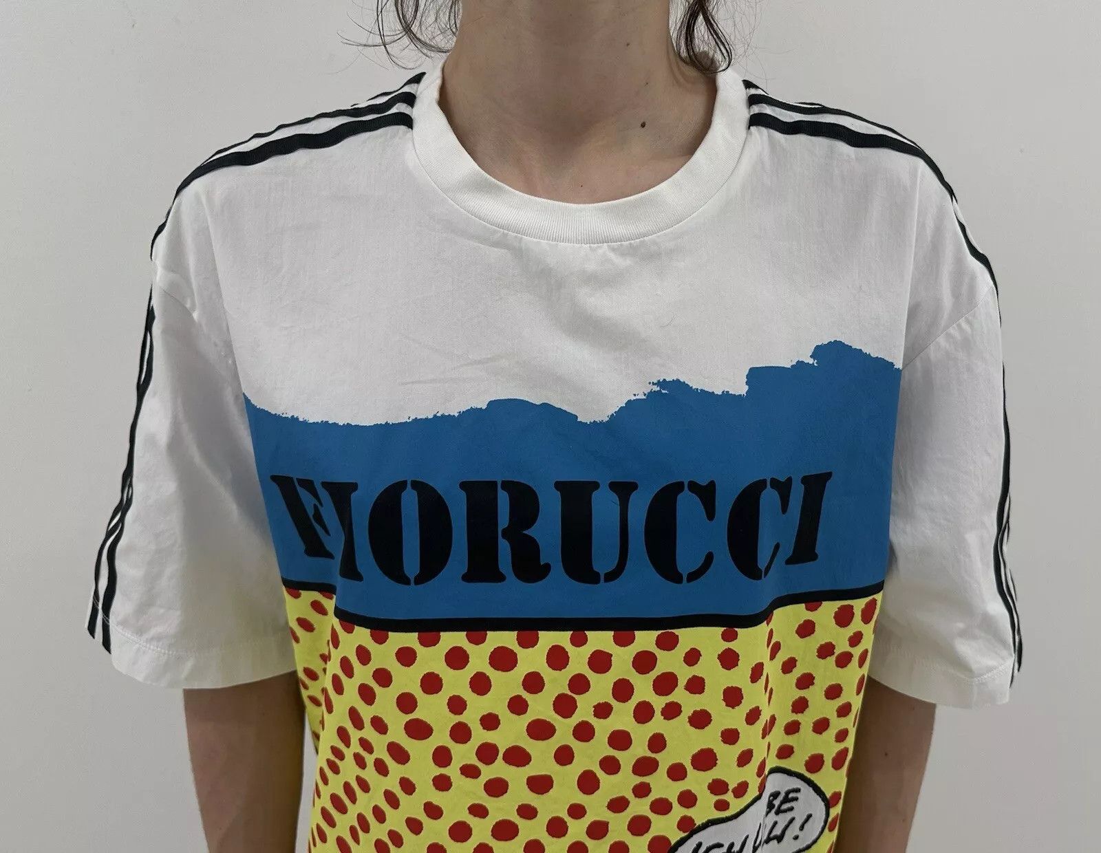 Adidas Adidas x Fiorucci Graphic Girls Kiss Pop Art Women’s T-Shirt Size L / US 10 / IT 46 - 2 Thumbnail