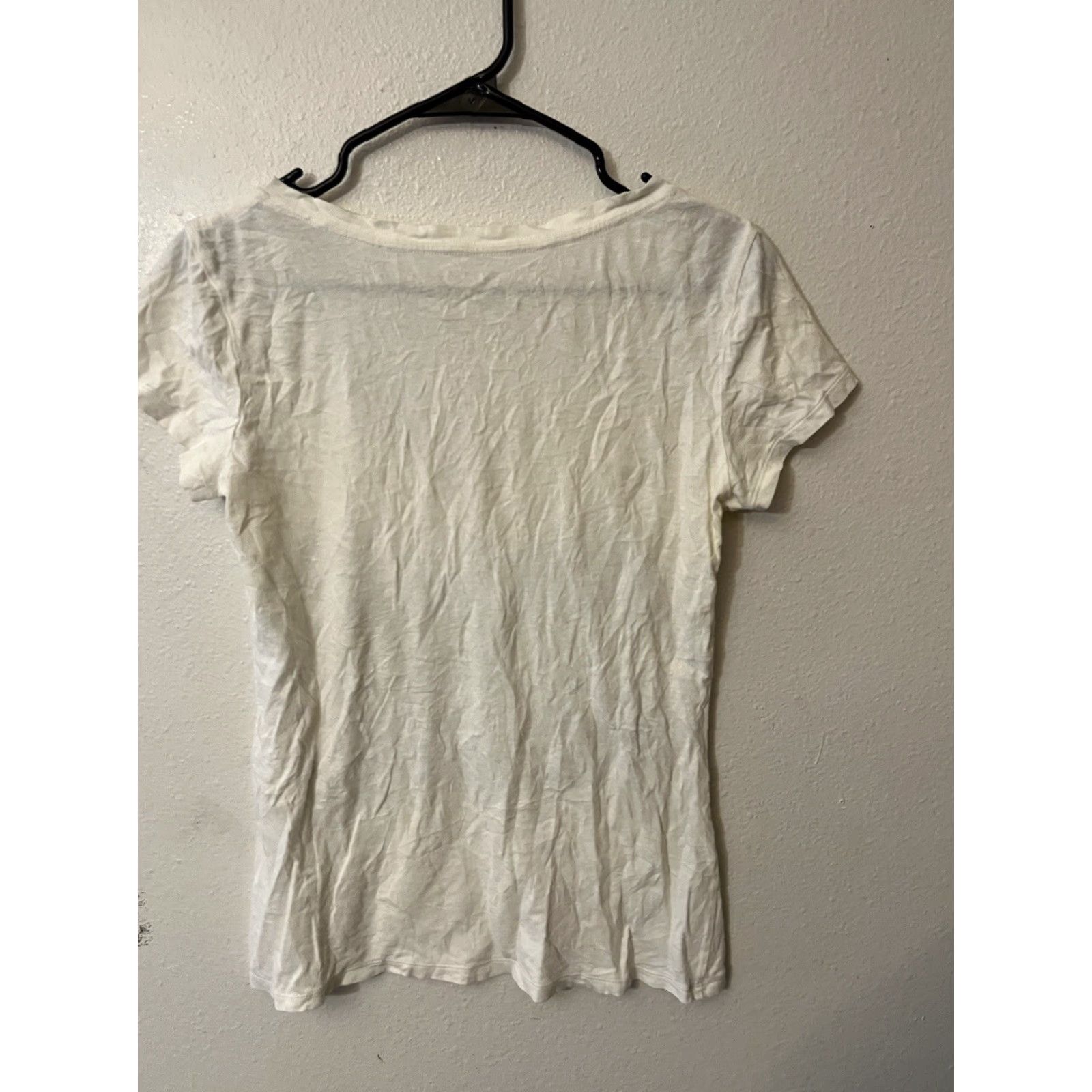 Express Express White V Neck Graphic Shirt Casual Wear Women's Size S Size S / US 4 / IT 40 - 2 Thumbnail