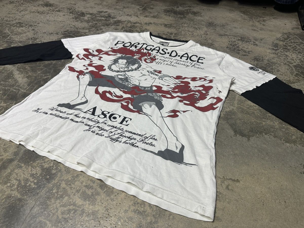 Anime × One Piece × Vintage Vintage Y2k One Piece Portgas D.Ace Tshirt Size US L / EU 52-54 / 3 - 5 Thumbnail