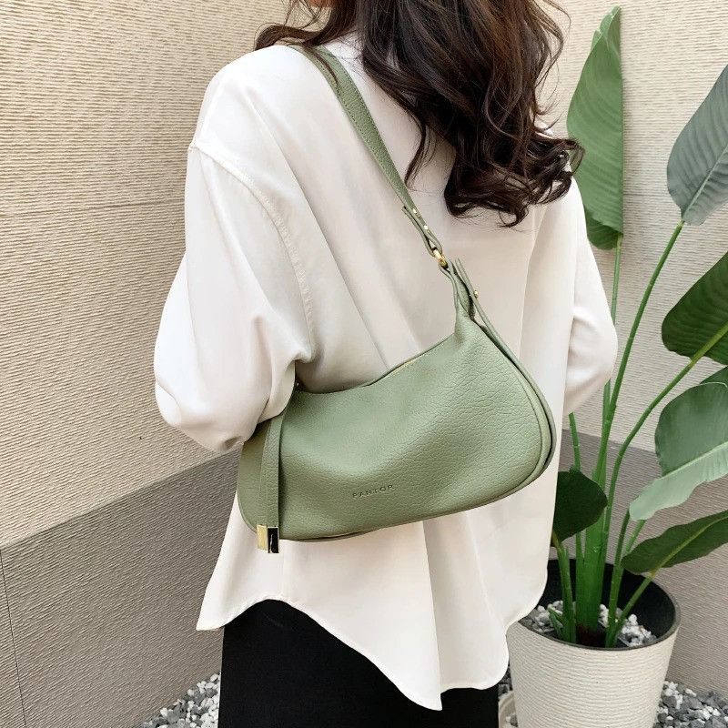Vintage Retro Green PU Leather Crossbody Bag Size ONE SIZE - 1 Thumbnail