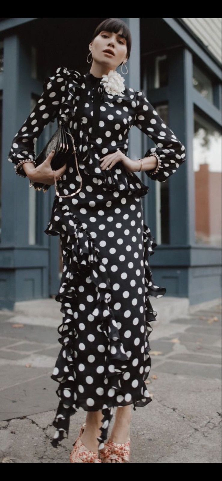 Gucci Gucci Resort 2017 Runway Sheer Polka Dot Ruffle Maxi Dress Size M / US 6-8 / IT 42-44 - 14 Thumbnail