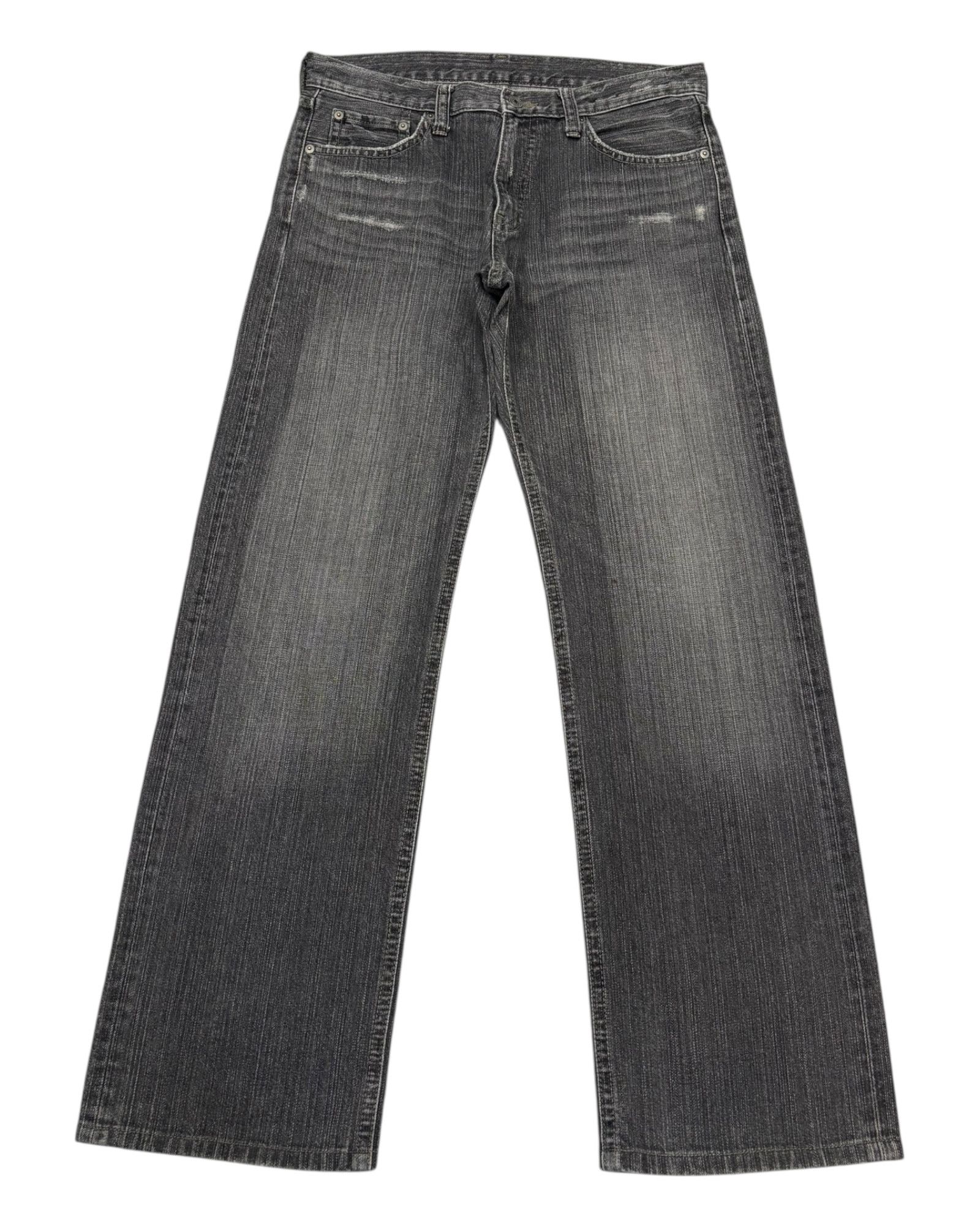 Undercover × Uniqlo Vintage Uniqlo Faded Black Baggy Distressed Denim Jeans Size US 33 - 1 Thumbnail