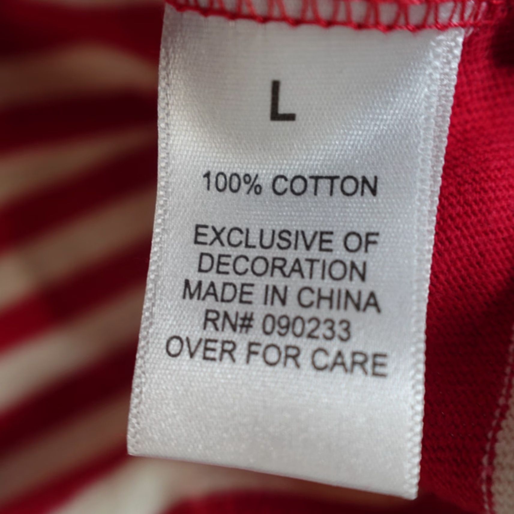 Fear of God Fear of God Mens Shirt Large Red Striped Mock Neck 100% Cotton Shirt L Red Mens T-Shirt Size US L / EU 52-54 / 3 - 5 Thumbnail