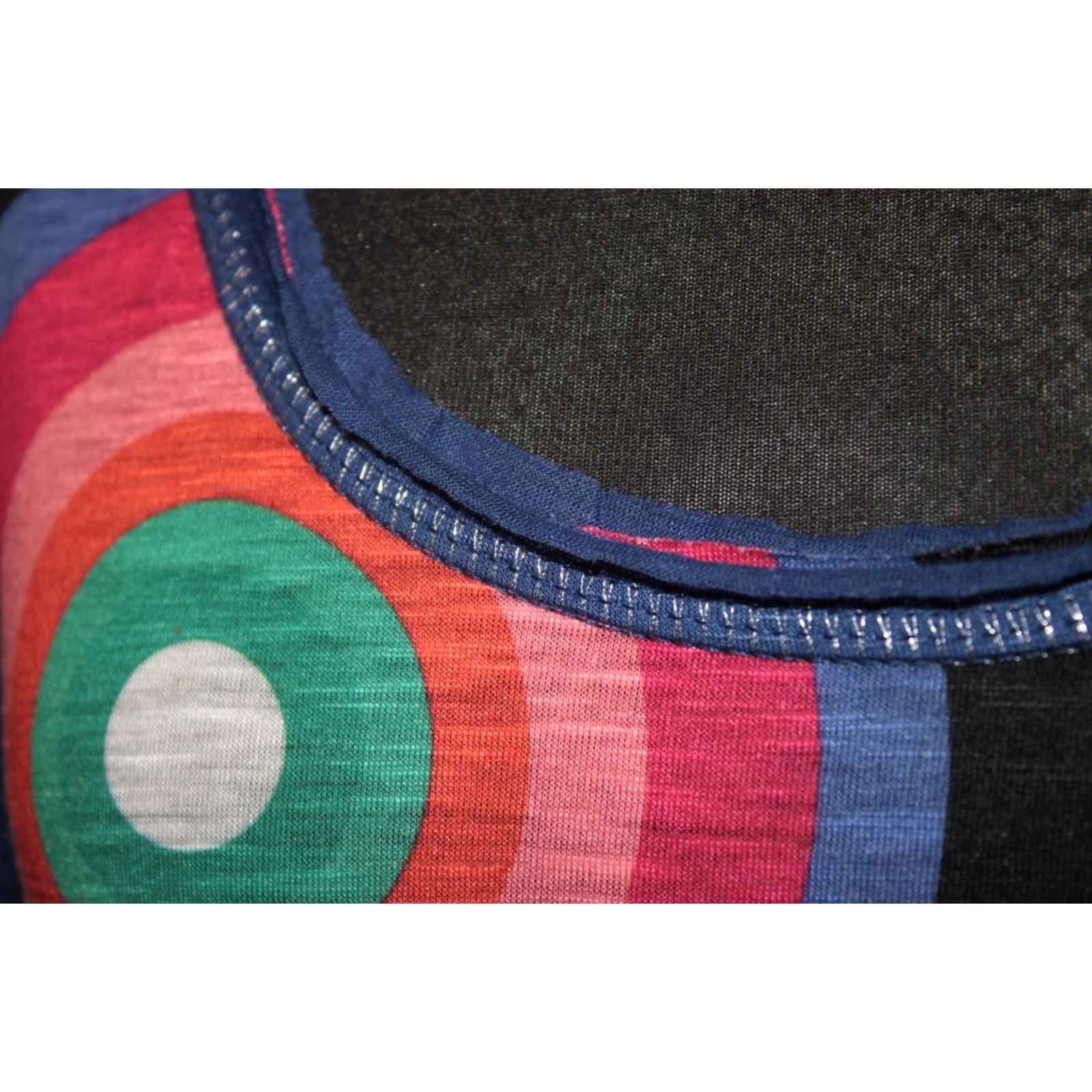 Desigual Desigual Shirt Womens L Blue Cotton Blend Long Sleeve T-Shirt 37T2637 Size L Womens Size L / US 10 / IT 46 - 3 Thumbnail