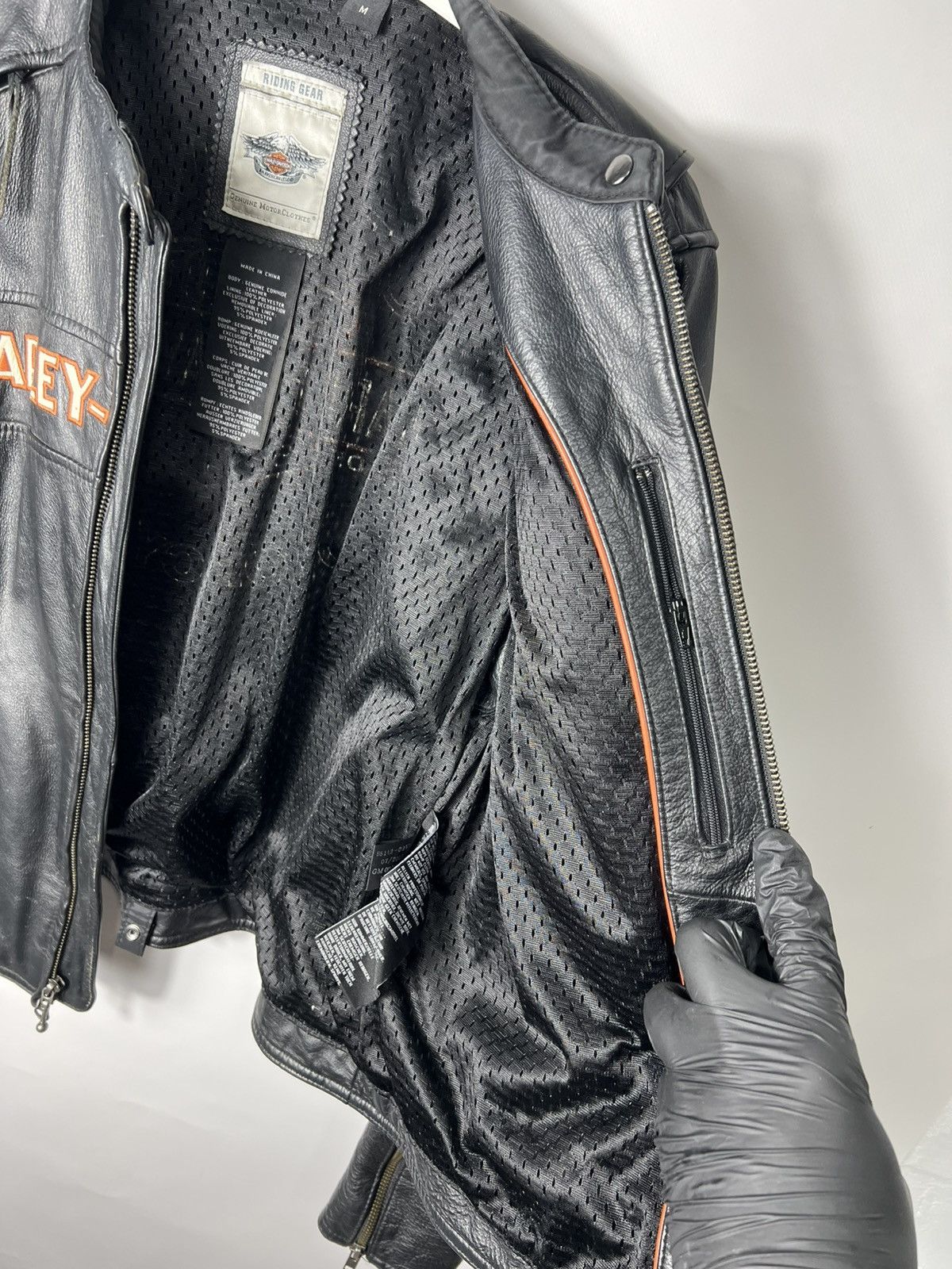 Harley Davidson Vintage rare Racing Harley Davidson Leather Bikers Jacket Size M / US 6-8 / IT 42-44 - 6 Thumbnail