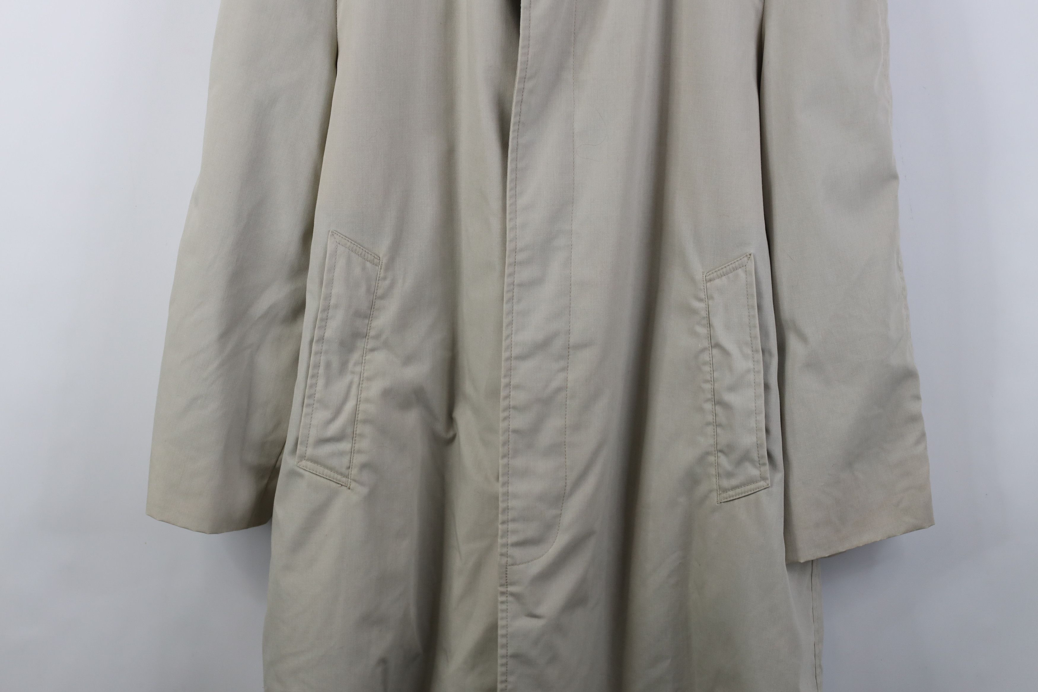 Vintage Vintage 50s Streetwear Button Trench Coat Rain Jacket USA Size US XXL / EU 58 / 5 - 3 Thumbnail