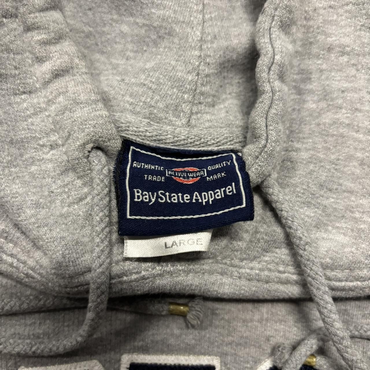 Japanese Brand × Vintage Crazy Vintage Y2K/2000s Grey Cape Cop Spellout Streetwear Hoodie! Size US L / EU 52-54 / 3 - 7 Thumbnail