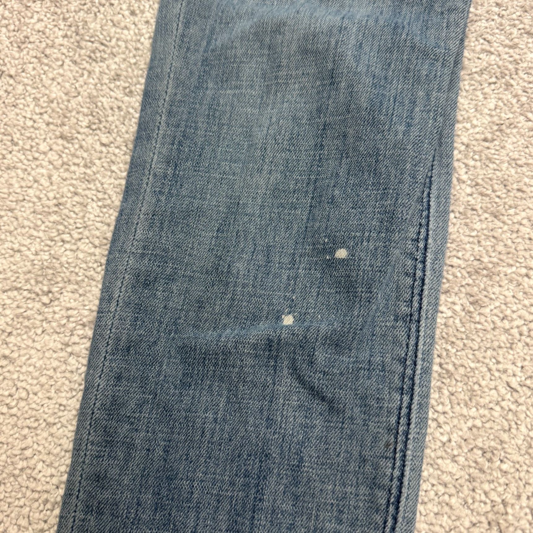 Hudson HUDSON Jeans Low Rise Skinny Denim - Women - 24 - Blue Paint Splatter - Stretch - 5-Pocket - Casual City Streetwear Size 42" / US 20 - 6 Thumbnail
