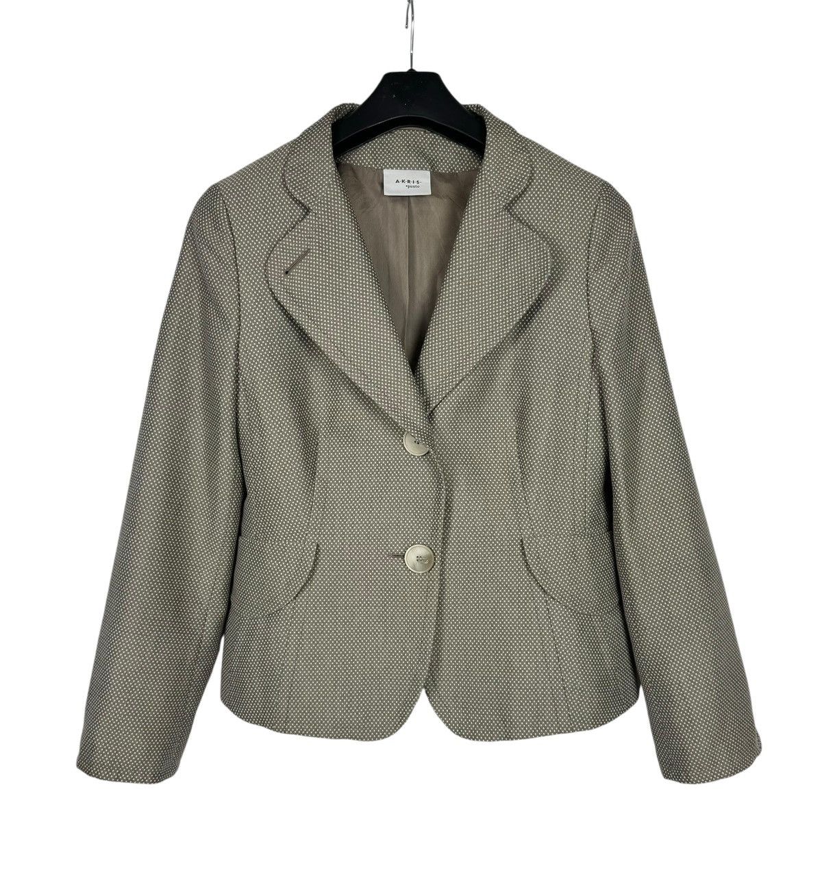 Akris Akris Punto Polka Dot Blazer Jacket size US12 Size XL / US 12-14 / IT 48-50 - 11 Thumbnail