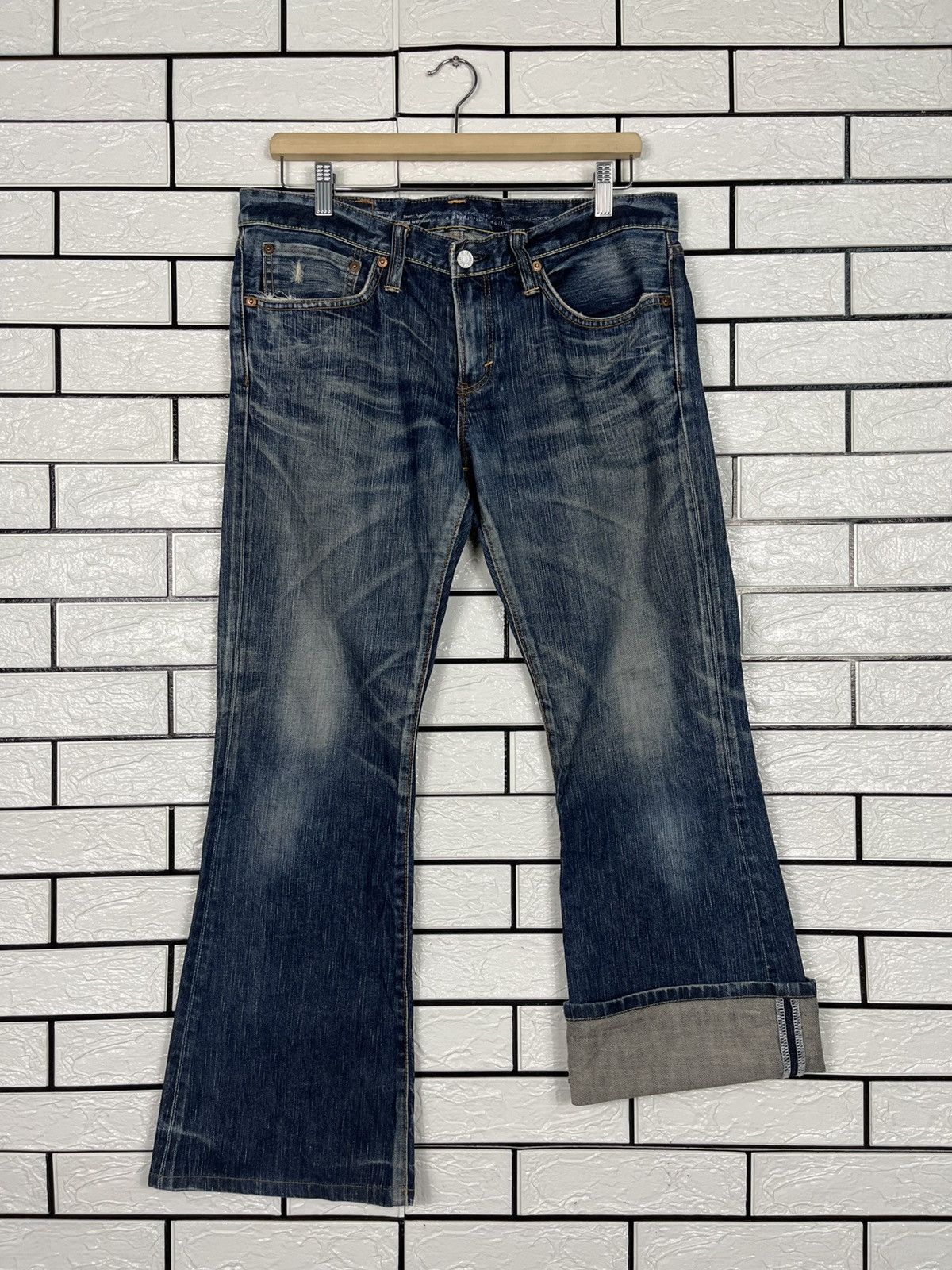 Japanese Brand Vintage Edwin Lot 503 Flare Denim Size 34" / US 12 / IT 48 - 13 Thumbnail