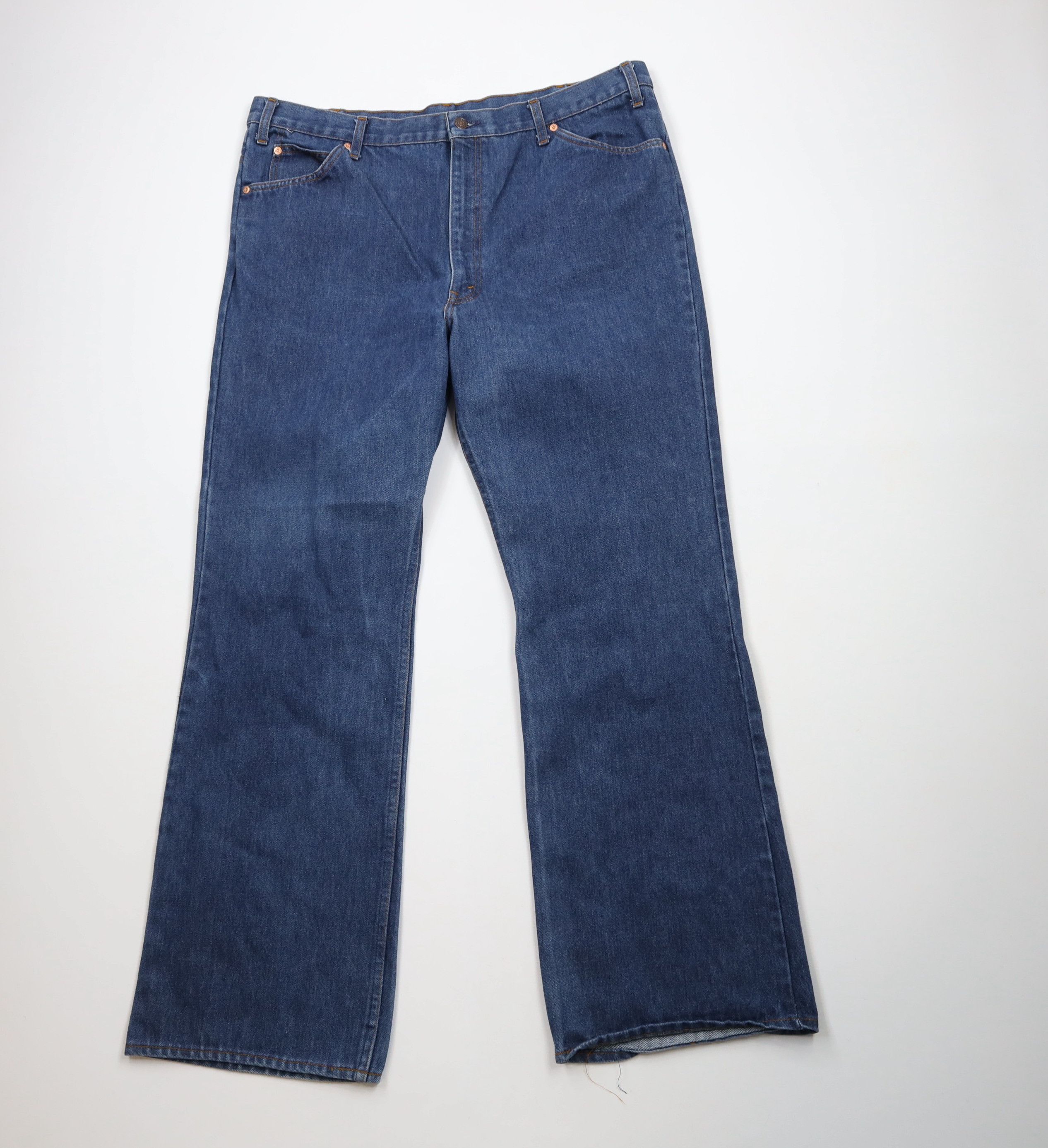 Vintage Vintage 70s Streetwear Wide Leg Bell Bottoms Denim Jeans USA Size US 40 / EU 56 - 1 Thumbnail