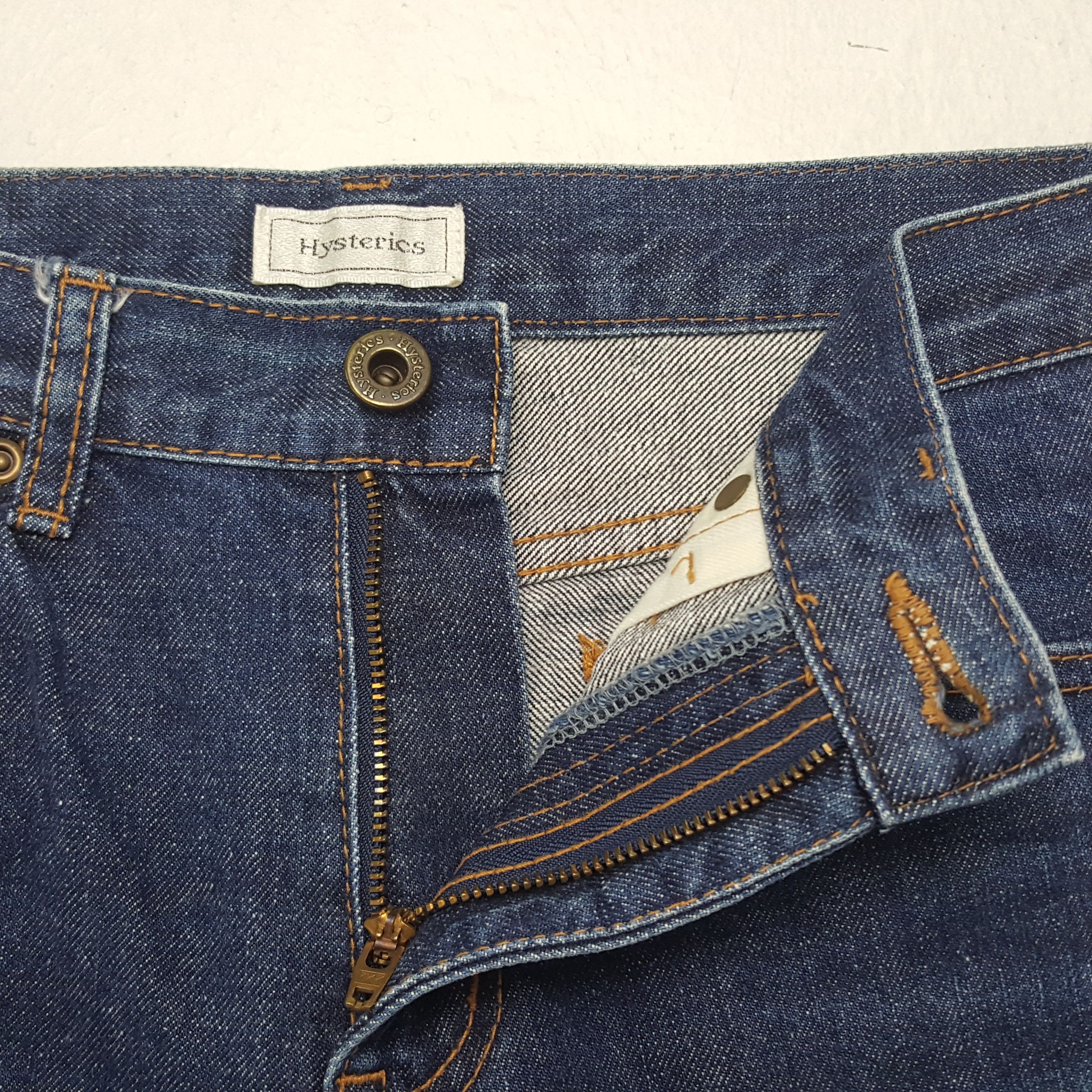 Hysteric Glamour × Japanese Brand × Vintage Vintage Hysteric Glamour Custom Art Denim Jeans Size US 27 - 12 Thumbnail